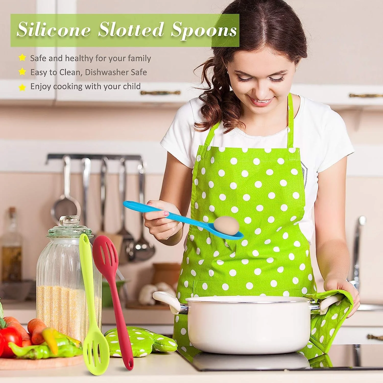Silicone Cooking Cookware Heat-Resistant Kitchen Utensils Cookware Kitchenware (27cm) - Image 7