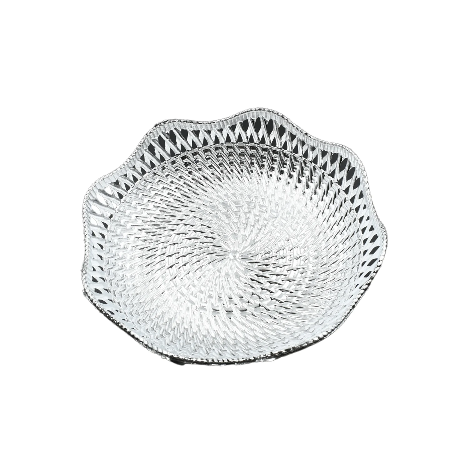 Round Traditional Multipurpose Mukhwas Serving Tray – Decorative Platters (1 Pc) - Image 4