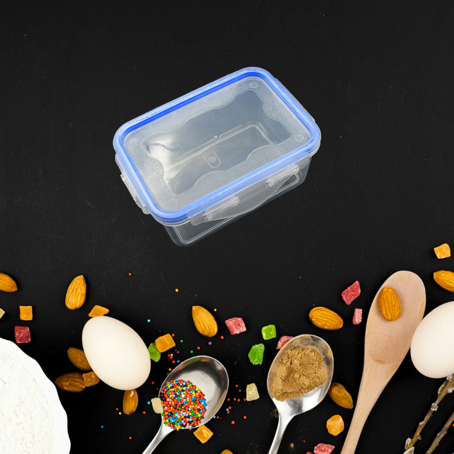 Food Grade Plastic Kitchen Storage Container Set with Air Seal Lock (3 Pc Set) - Image 3