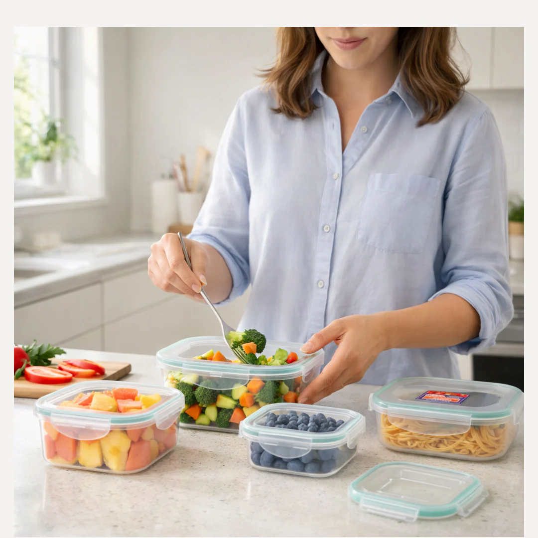 Kitchen Storage Containers Set – Fridge Organizer Lunch Boxes (5 Pcs) - Image 3