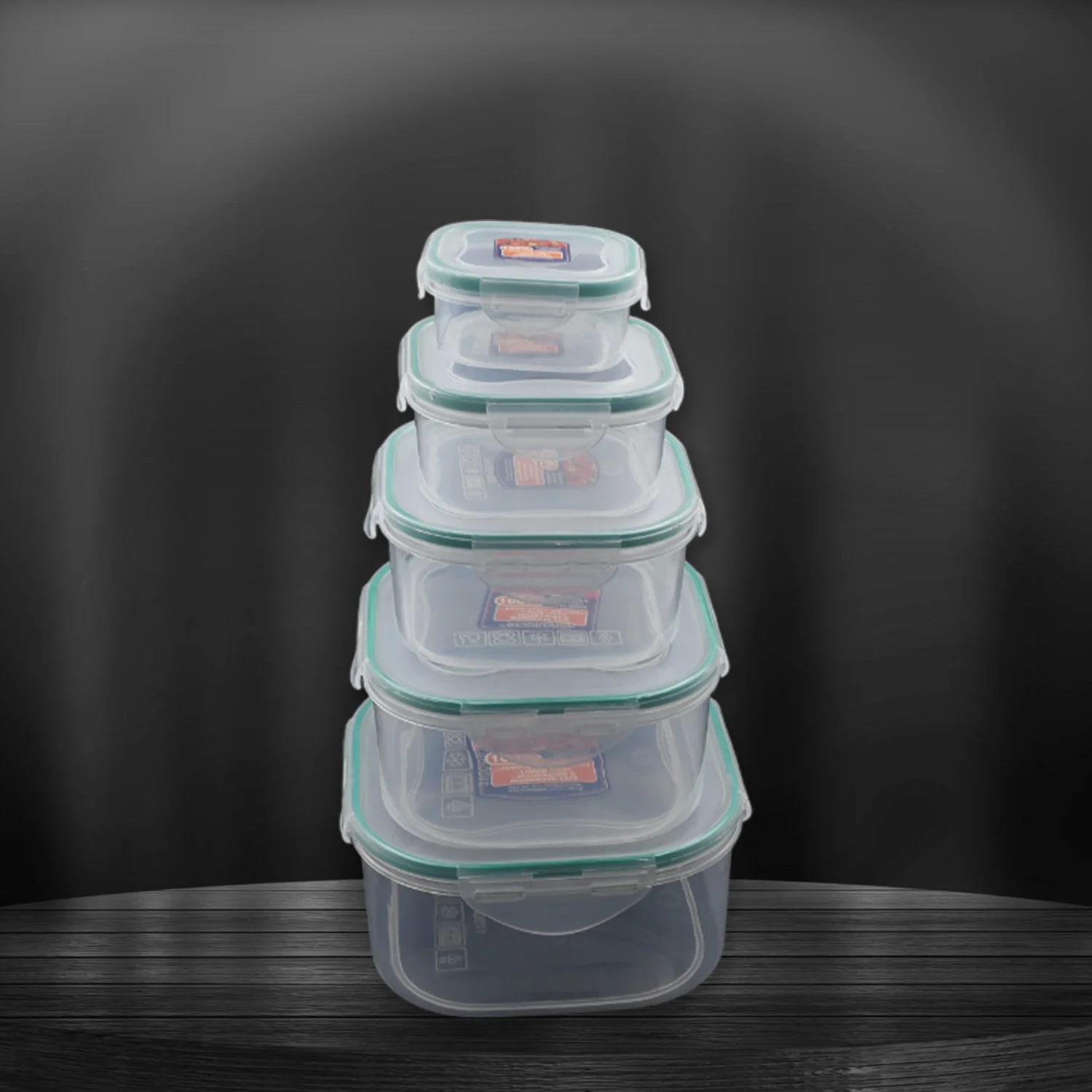 Kitchen Storage Containers Set – Fridge Organizer Lunch Boxes (5 Pcs) - Image 7
