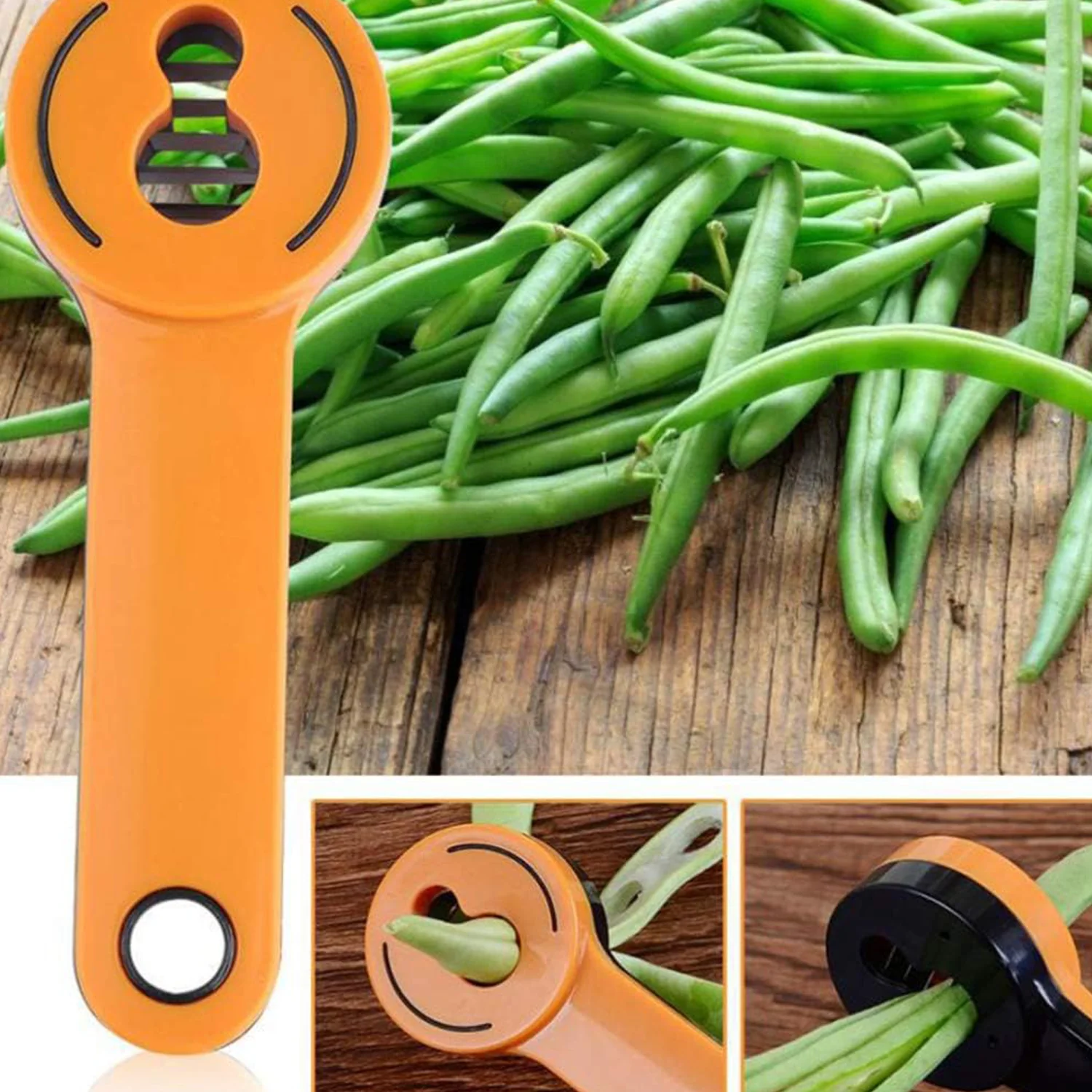Bean Slicer Cutter Stringer Remover Peeler (1Pc) - Image 6