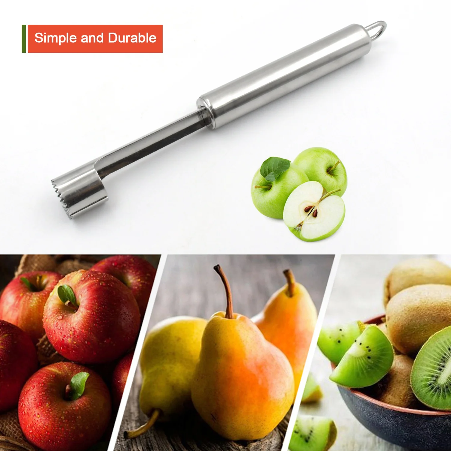 Fruit Core Stainless Steel Set, Core Remover - Image 4