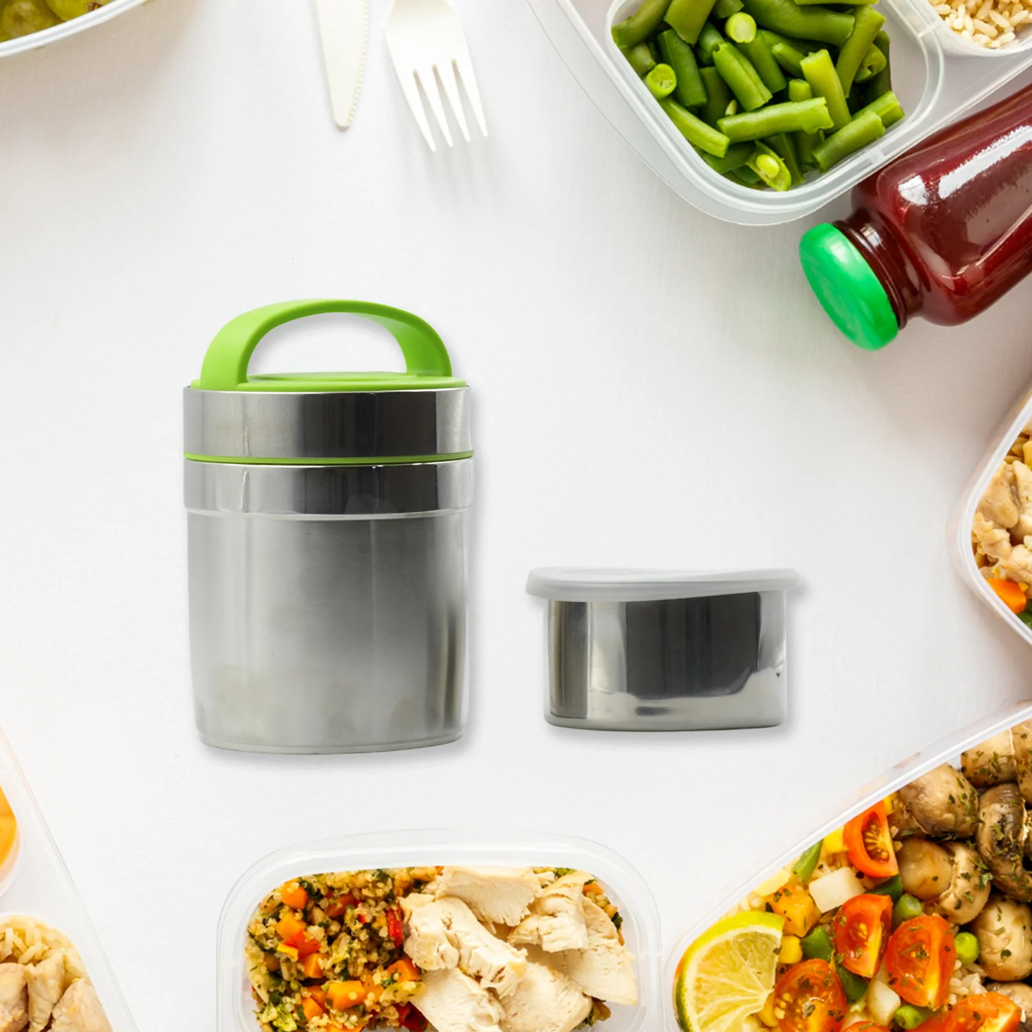 LEAK-PROOF THERMOS FLASK FOR HOT FOOD,  VACUUM INSULATED LUNCH BOX  (1.6 L) - Image 3