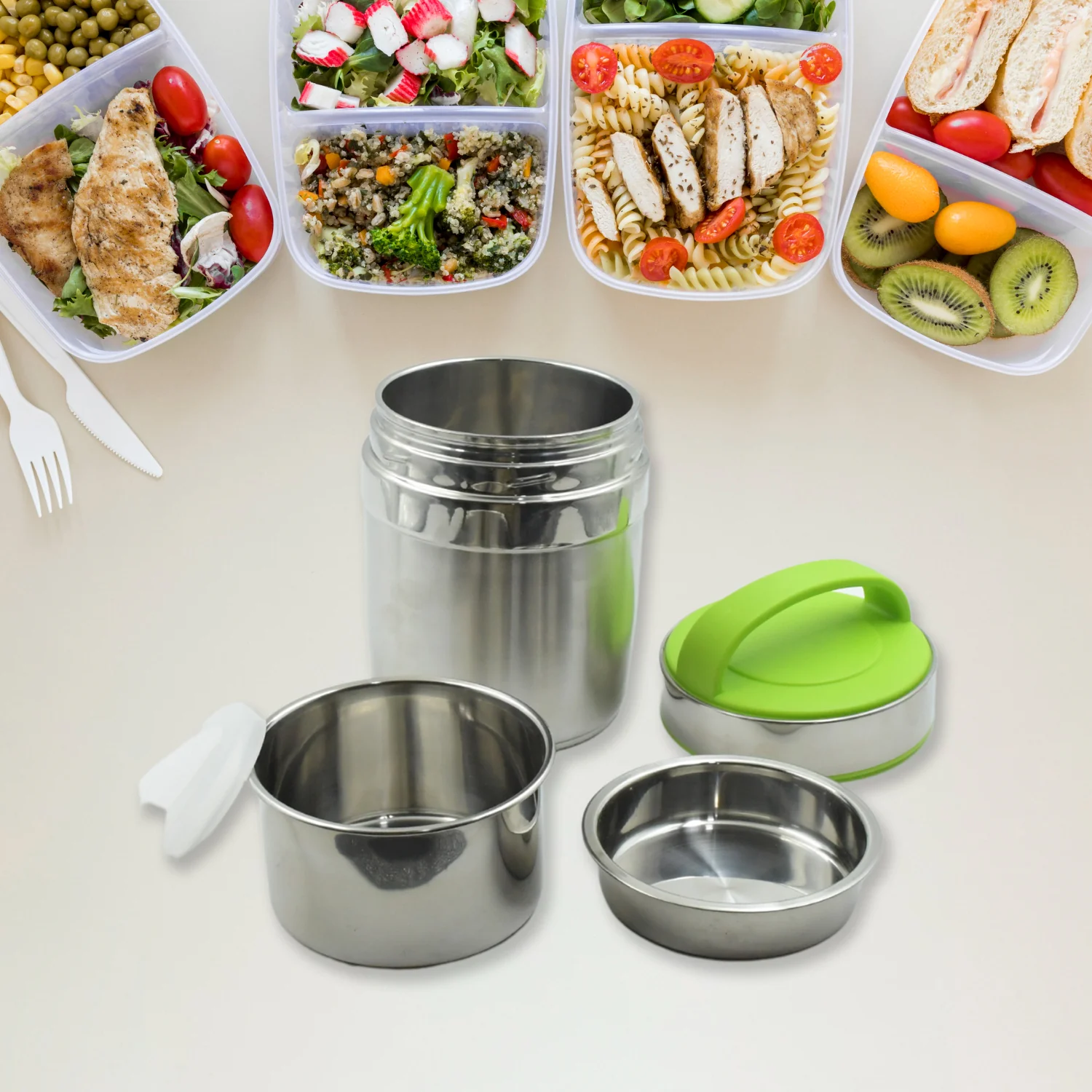 LEAK-PROOF THERMOS FLASK FOR HOT FOOD,  VACUUM INSULATED LUNCH BOX  (1.6 L) - Image 4