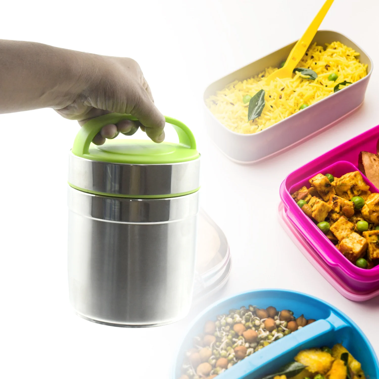 LEAK-PROOF THERMOS FLASK FOR HOT FOOD,  VACUUM INSULATED LUNCH BOX  (1.6 L) - Image 6