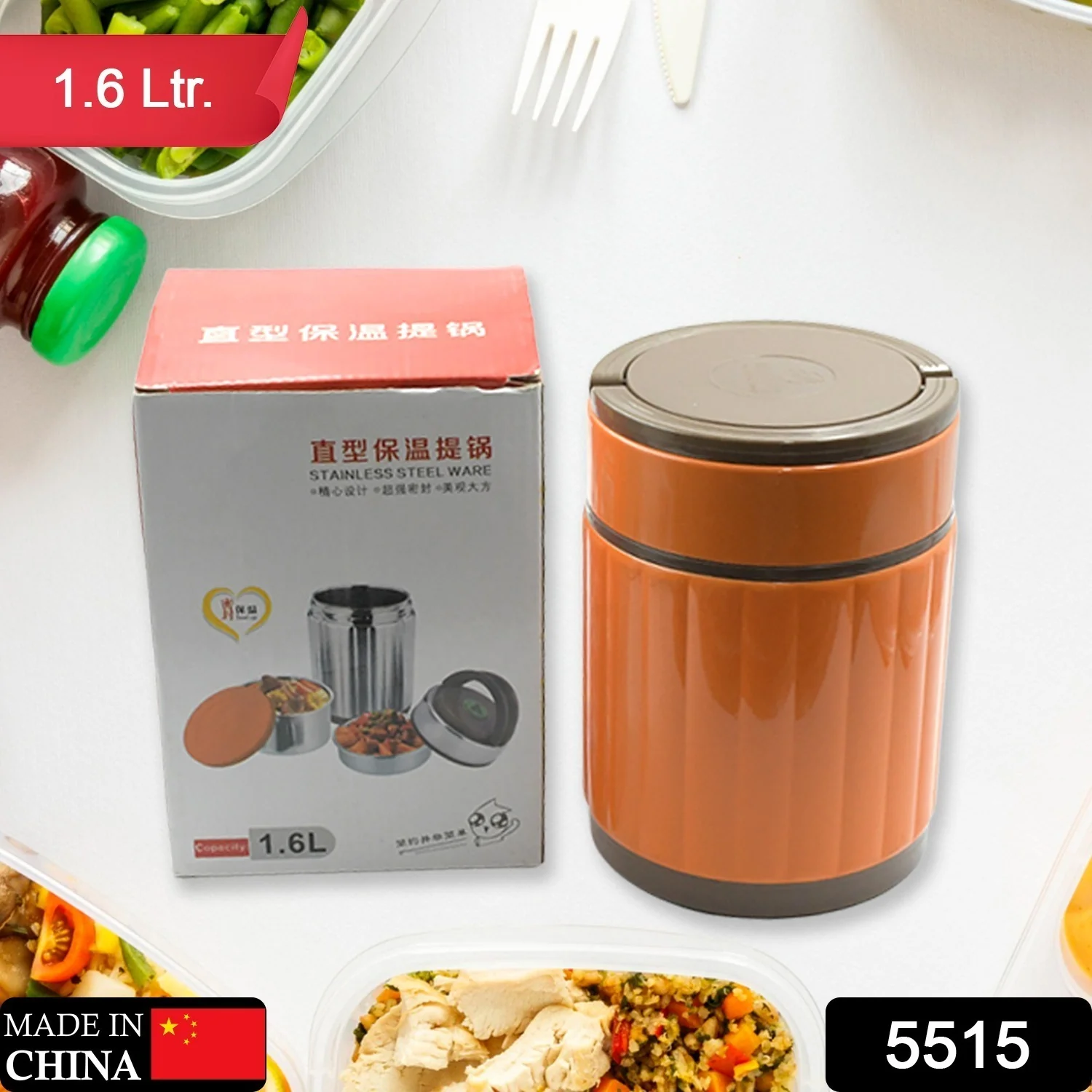 Leak-proof Thermos Flask For Hot Food, Warm Soup Cup - Image 2