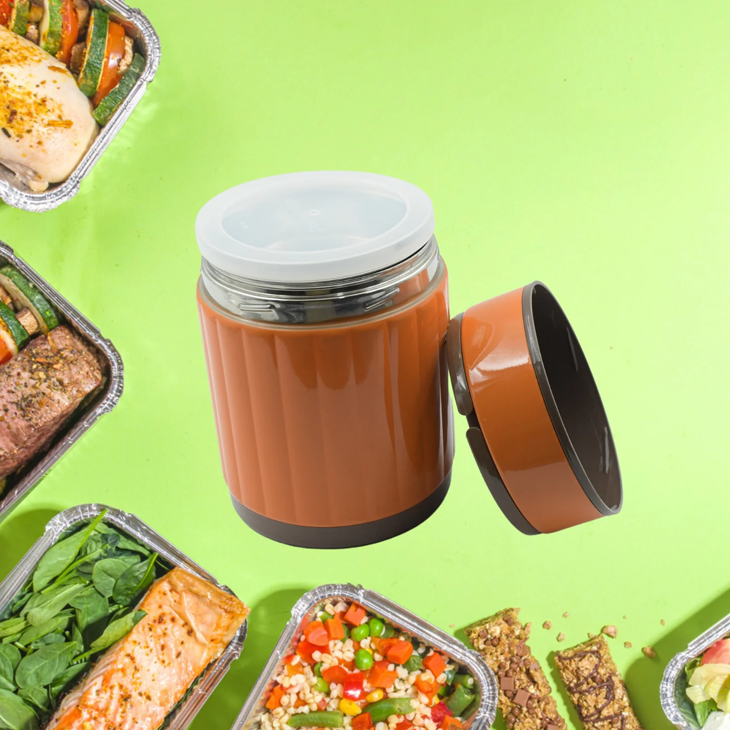 Leak-proof Thermos Flask For Hot Food, Warm Soup Cup - Image 4