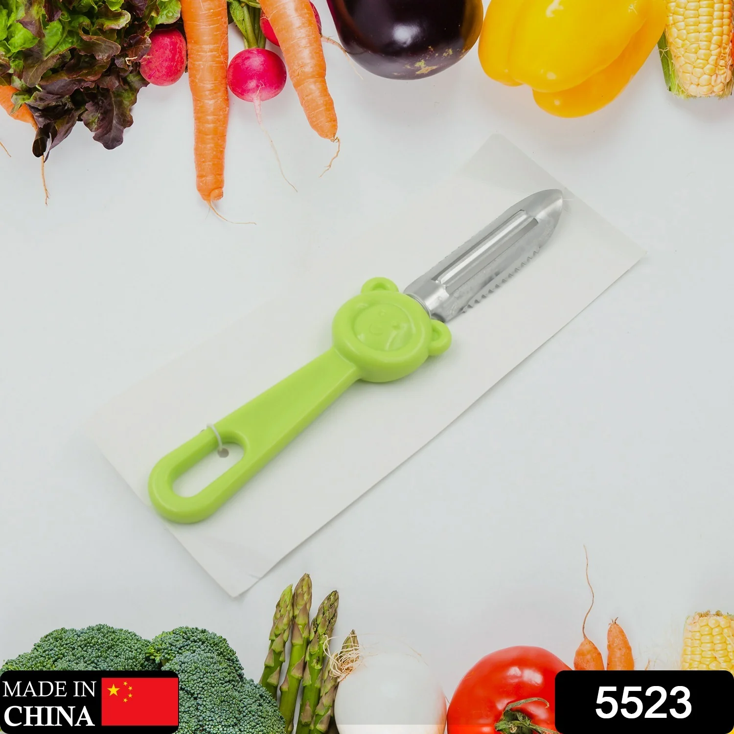 Multi-Purpose Stainless Steel Peeler With Handle For Vegetables,  2 in 1 Potato Peeler and Cutter, Stainless Steel Potato Peeler, grated Carrot, grated, Suitable for Peeling and shredding Fruit and Vegetables Kitchen Accessories (1 Pc) - Image 2