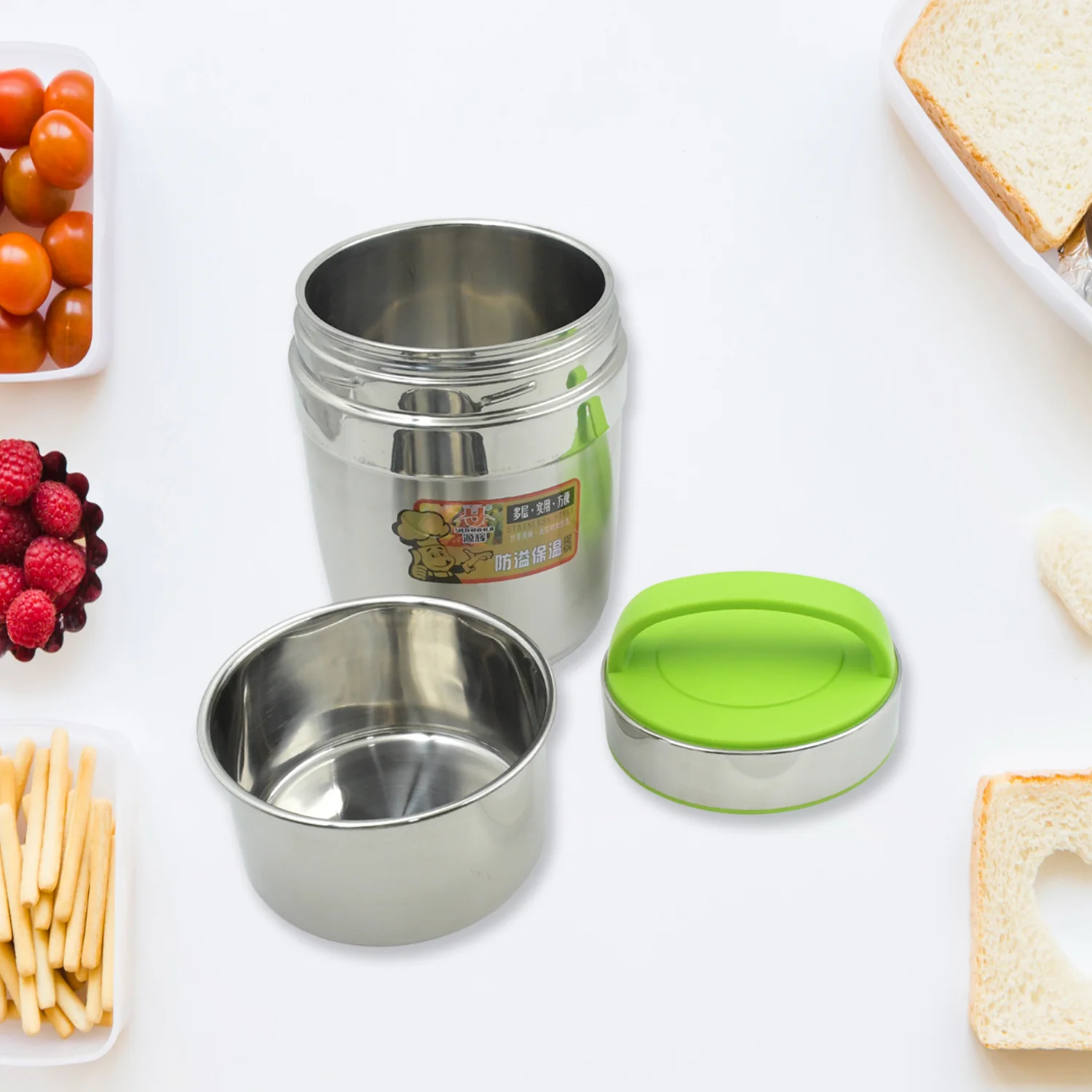 LEAK-PROOF THERMOS FLASK FOR HOT FOOD, VACUUM INSULATED LUNCH BOX (1.8 L) - Image 8