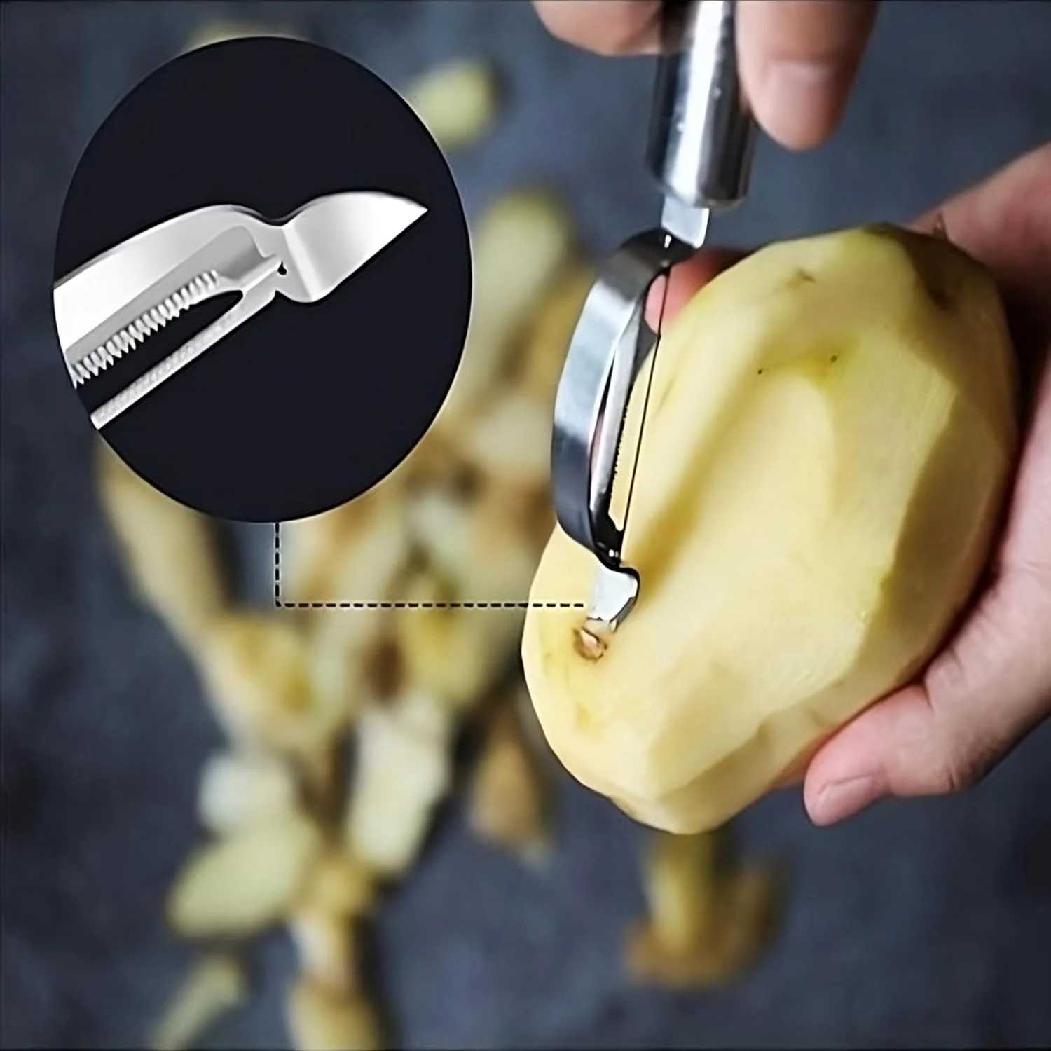 Ergonomic Kitchen Vegetable & Fruit Peeler for Daily Use (1 Pc) - Image 6