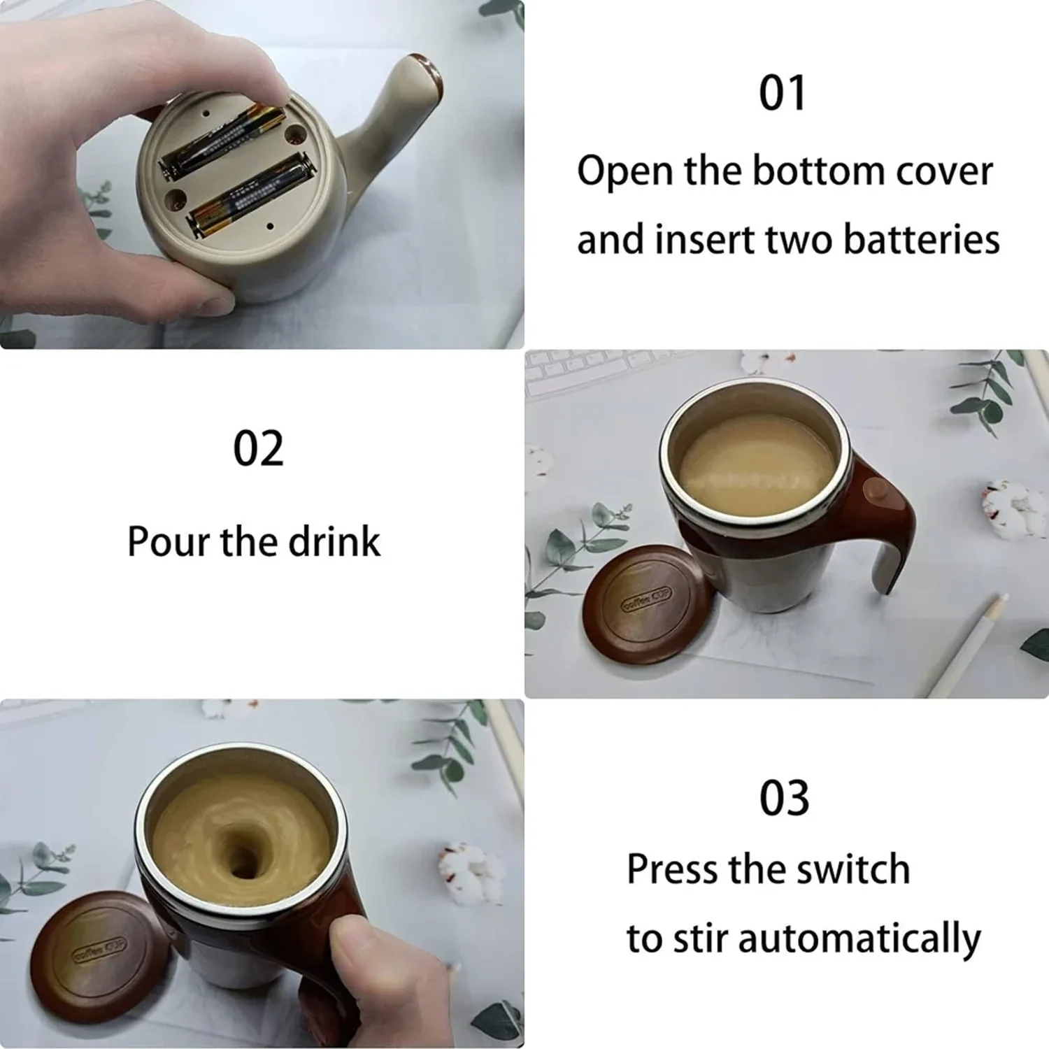 Self Stirring Coffee Mug ( Battery Not Included) - Image 6