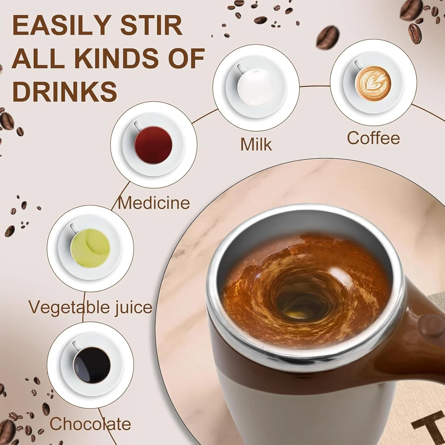 Self Stirring Coffee Mug ( Battery Not Included) - Image 8