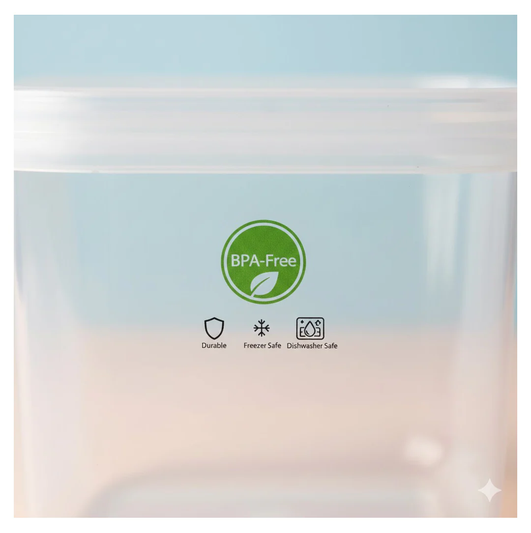 3-Piece Multicolor Airtight Container Set – Rectangular Food & Fridge Storage - Image 6