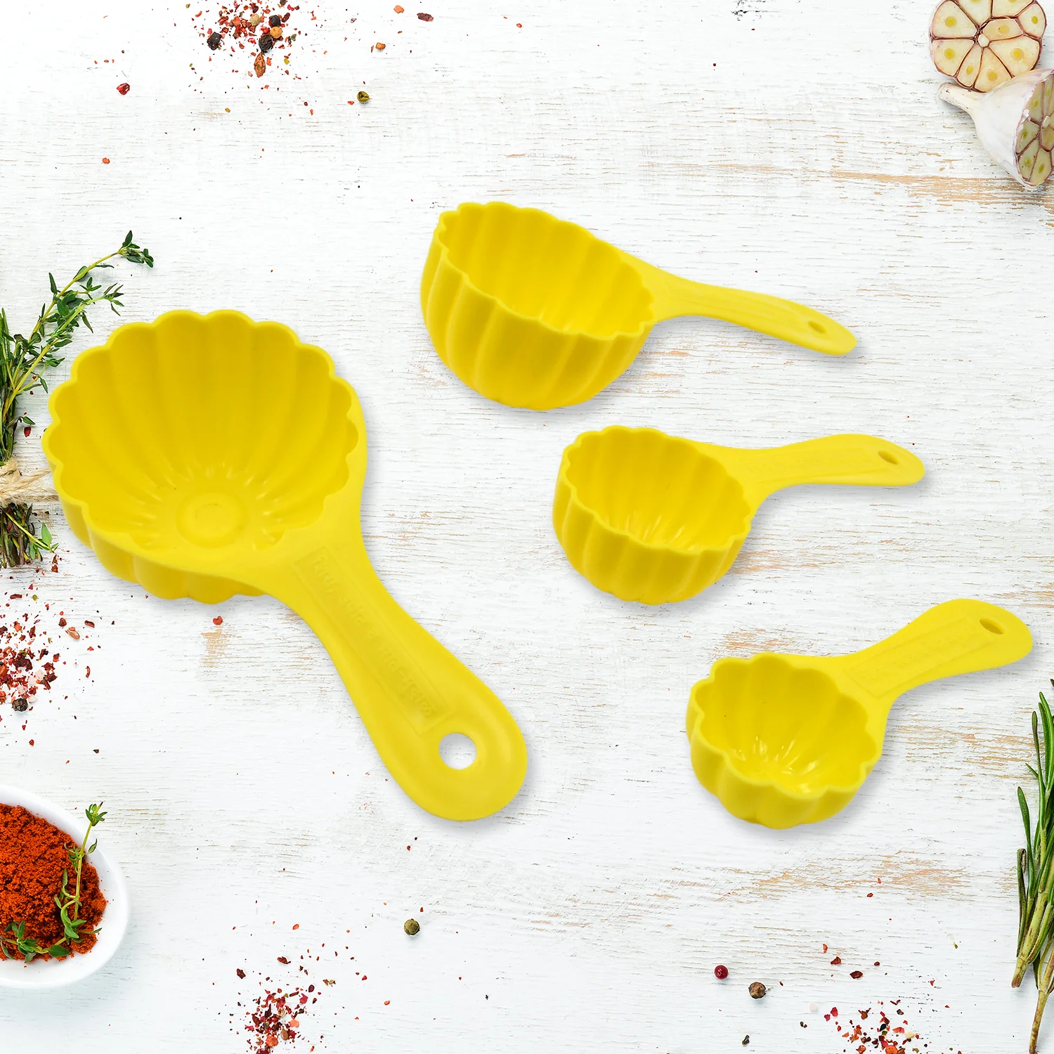 Plastic Kitchen Tool Mould / Ladoo Mould Spoon Ladoo Making Spoon (4 Pcs Set) - Image 5