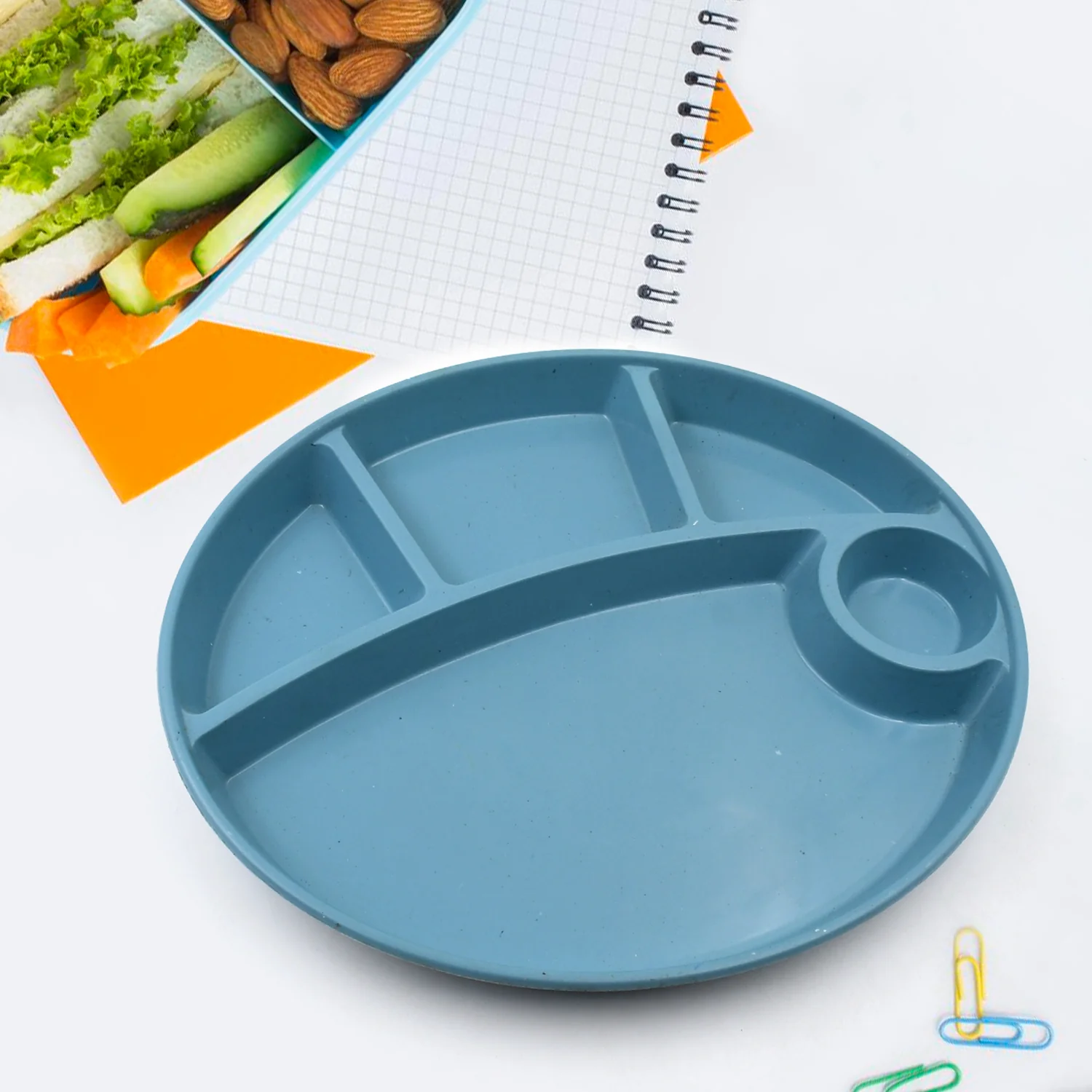 Biodegradable 5-Compartment Food Plate for Kids, BPA-Free (1 Pc) - Image 7