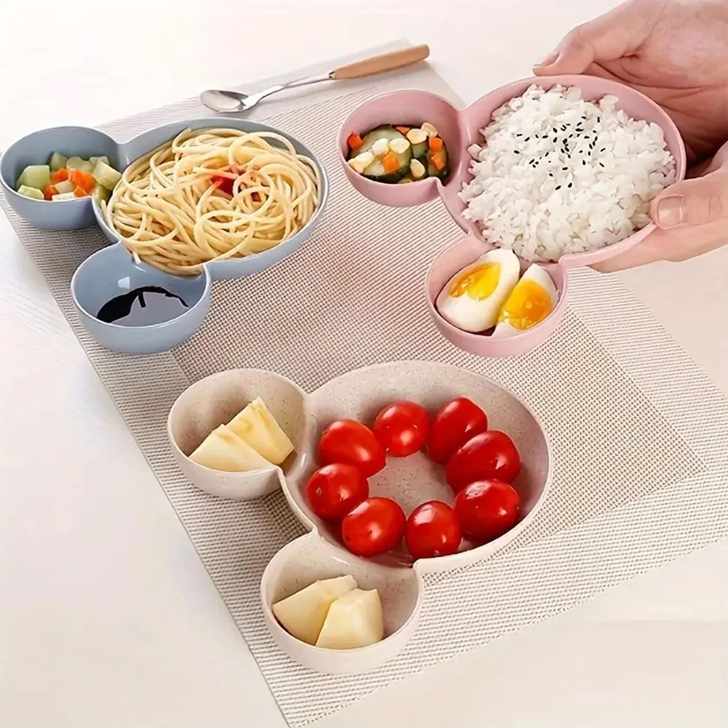 Mickey Mouse Shape Plates for Kids, Kids, Baby Cartoon Bowl Plate (1 Pc) - Image 5