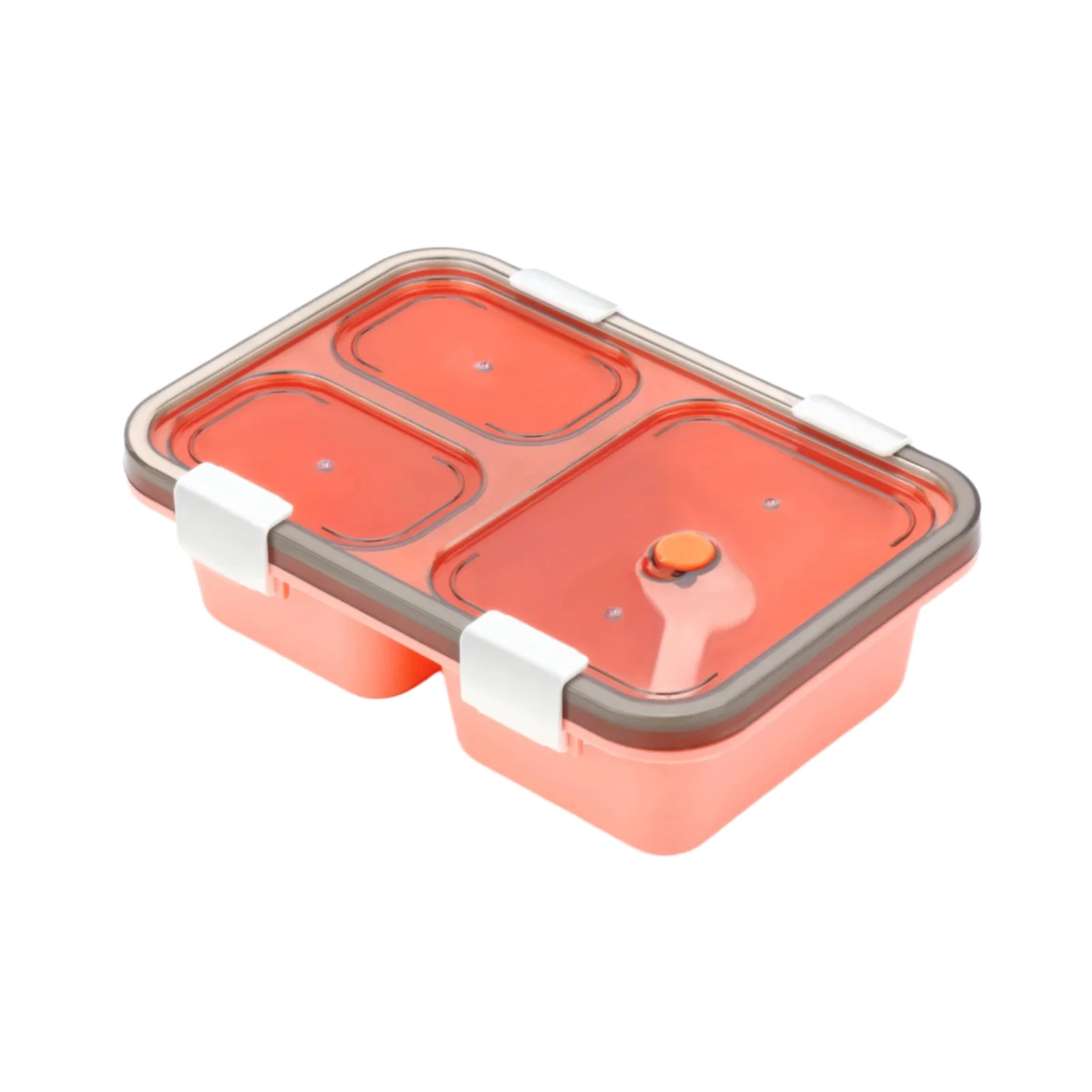 Plastic Lunch Box for Kids, Lunch Box (3 Compartment Lunch Box) - Image 3