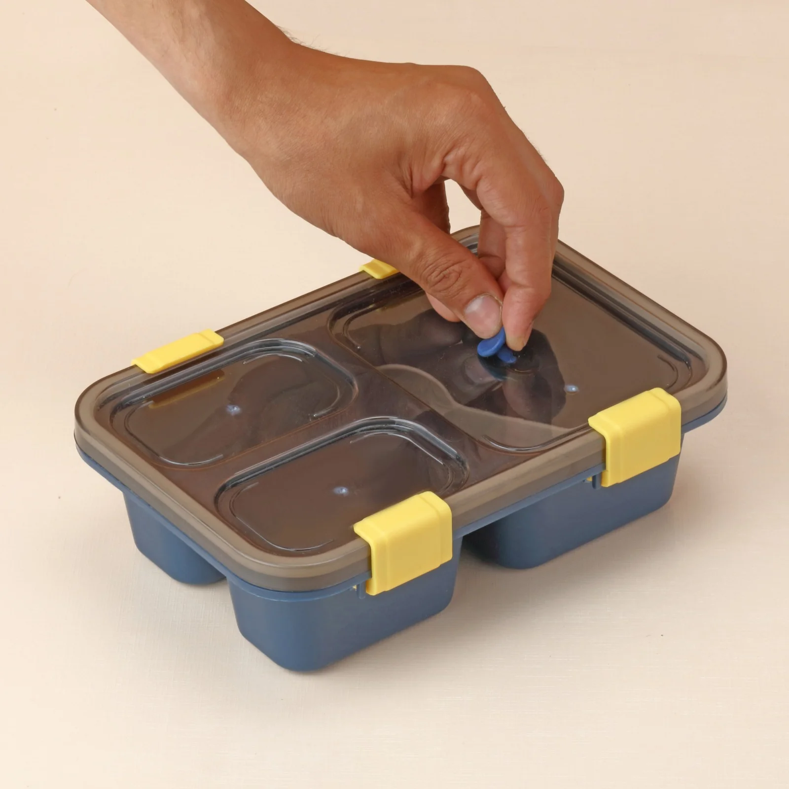 Plastic Lunch Box for Kids, Lunch Box (3 Compartment Lunch Box) - Image 5