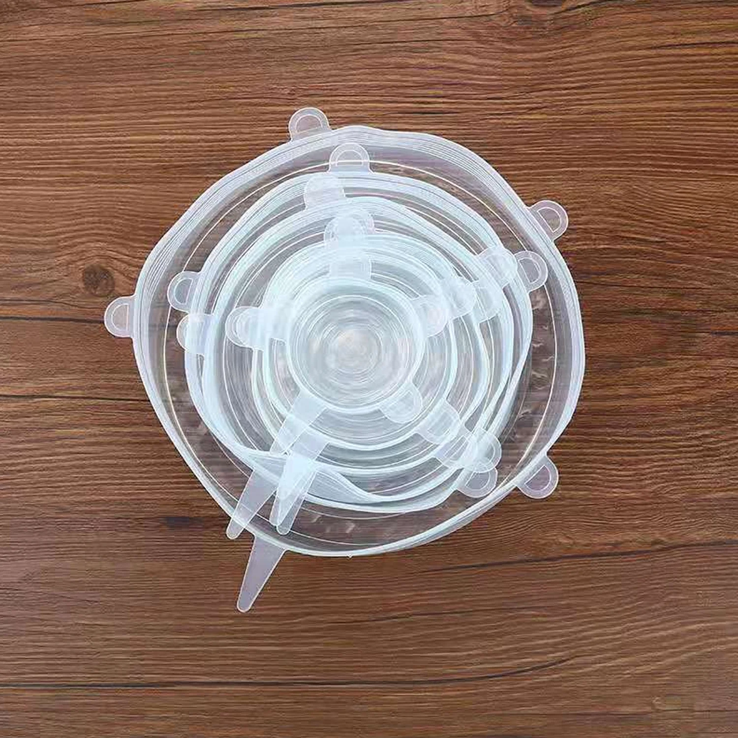Silicone Stretch Lids, Microwave & Freezer Safe Food Covers (6 Pcs Set /95 Gm ) - Image 4