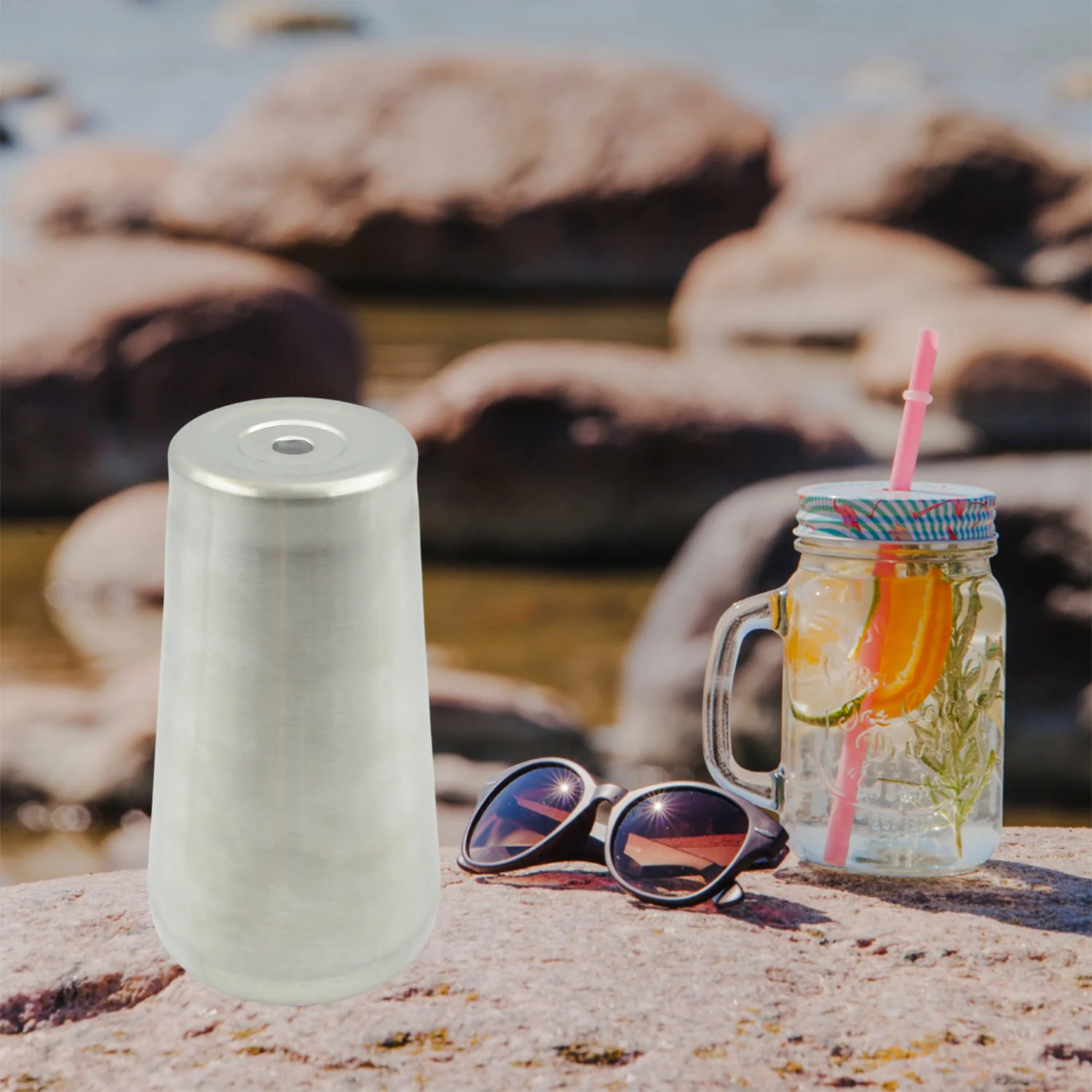 Stainless Steel Vacuum Insulated Travel Mug  (1 Pc) - Image 4