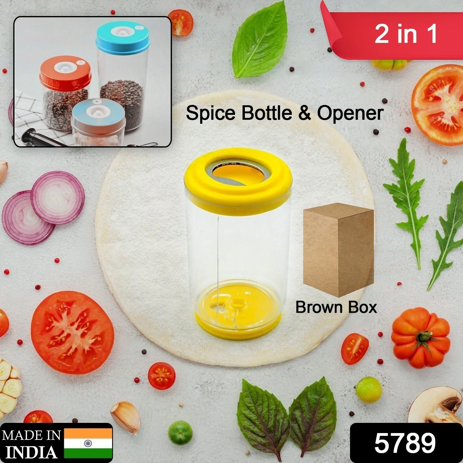 Salt Bottle & Dispenser Set with Opener – Pack of 4 - Image 2