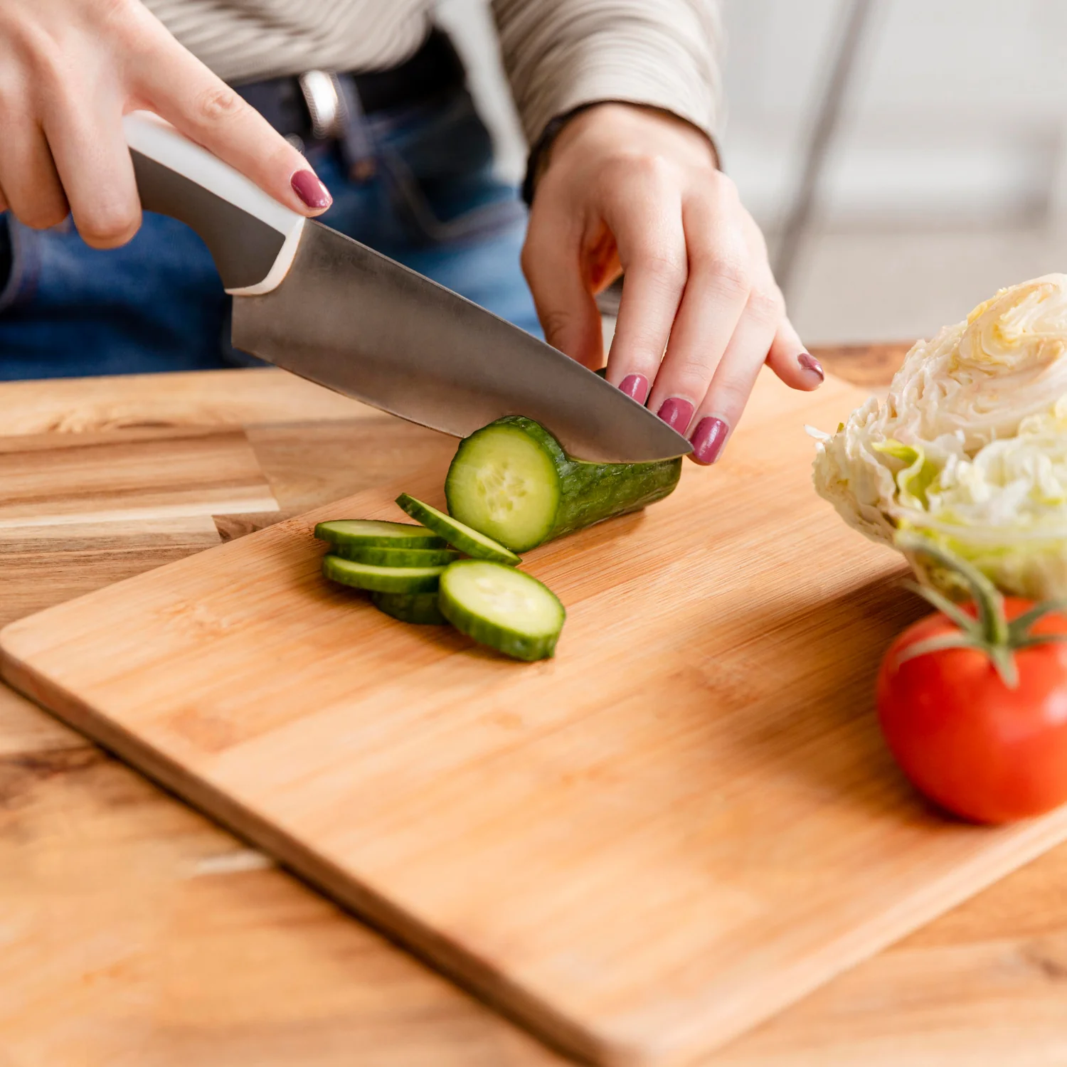 Wooden Chopping Board Big Size Kitchen Chopping Board Household Cutting Board Knife Board Vegetable Cutting and Fruit Multi-purpose Steel Vs Wooden Sticky Board Cutting board For Kitchen Use - Image 4