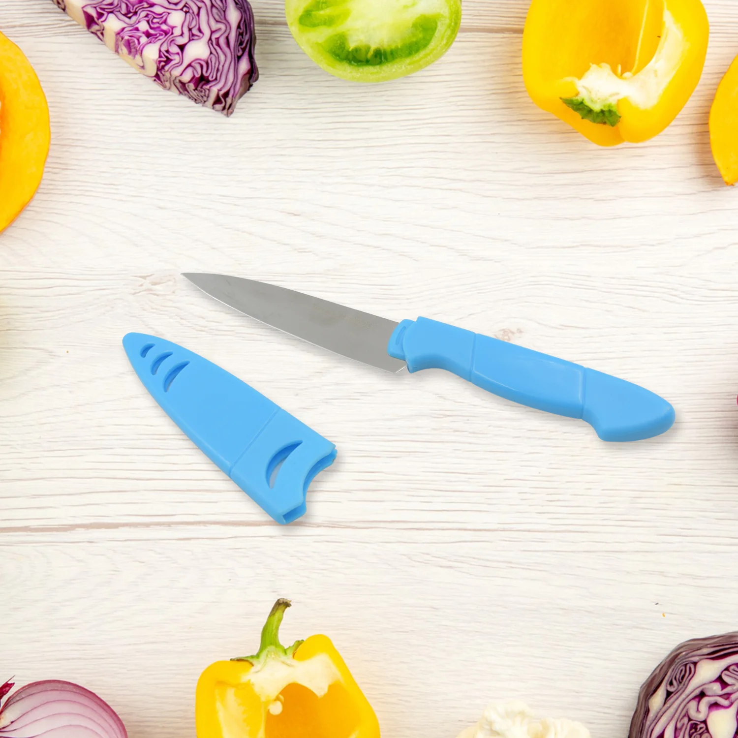 Stainless Steel Fruit Knife, New Sharp and Durable Fruit Knife Small, Comfortable Non-slip Handle, with Protective Cover, Suitable for Most Types of Vegetables and Fruits(1 Pc) - Image 6
