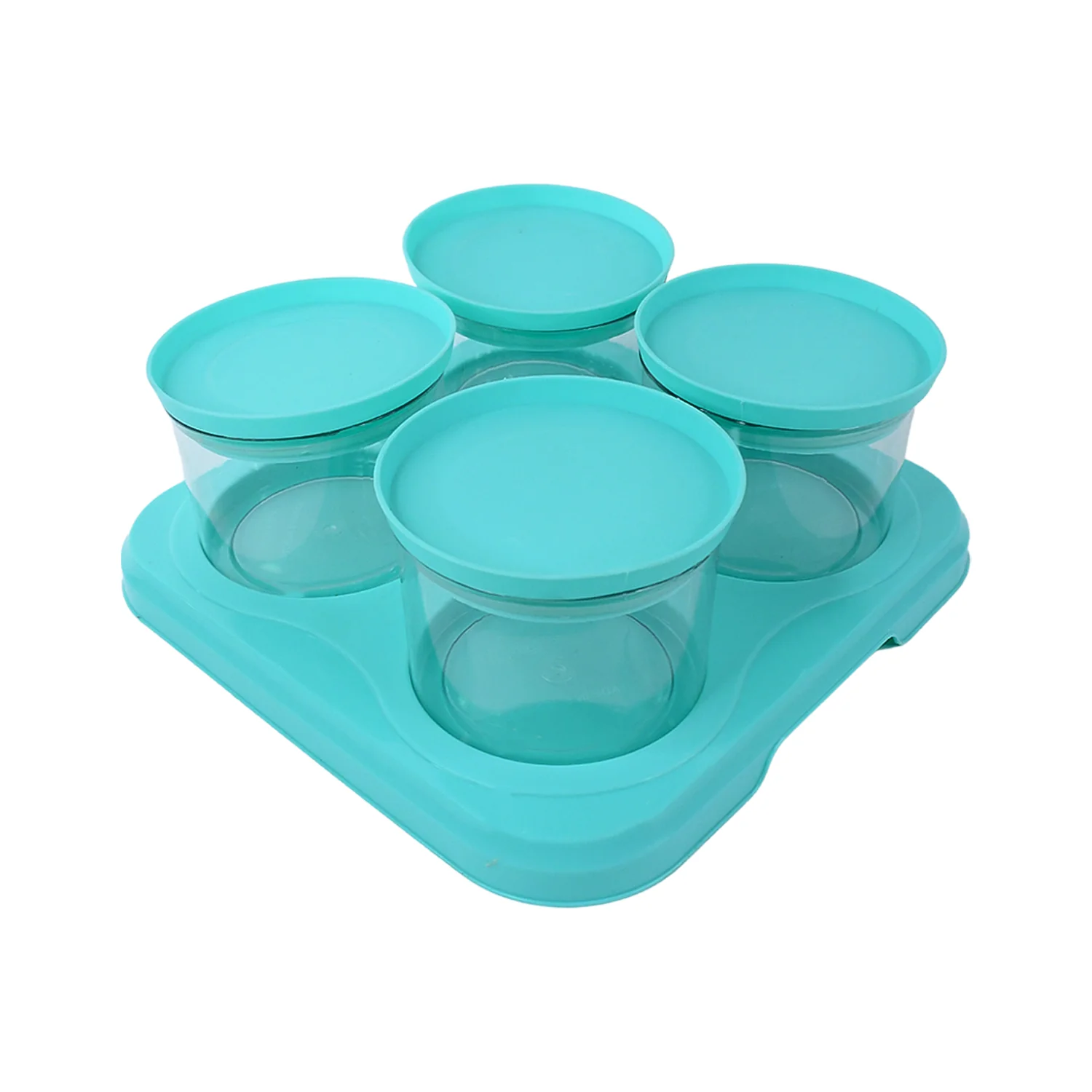 Airtight Container Jar 4 Pc Set with Tray for Kitchen - Image 5