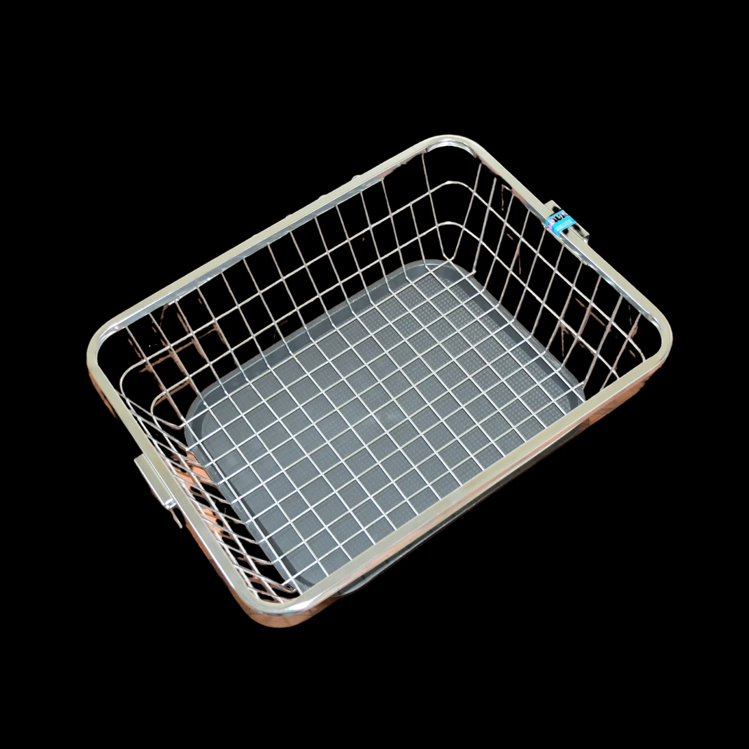 Dish Drainer Rack  With Drip Tray Stainless Steel Dish Drainer Rack with Drip Tray, Utensil Drying Stand for Kitchen Plate Rack Bartan Basket for Kitchen Utensils/Dish Drying Rack with Drainer/Bartan Basket/Plate Stand ( 57 x 45 x 19 cm) - Image 4
