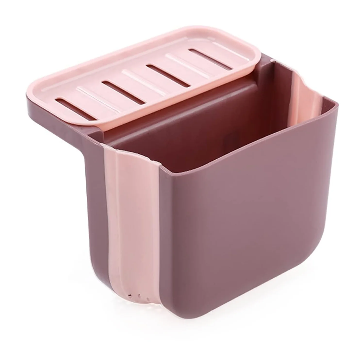 Small Multifunction Sink Drain Basket - Universal & Foldable - Sink Trash Holder Sink Side Storage Drainer Strainer Basket, Foldable Kitchen Sink Drain Strainer for Food,Dish Drainer for Fruits, Vegetables - Image 4