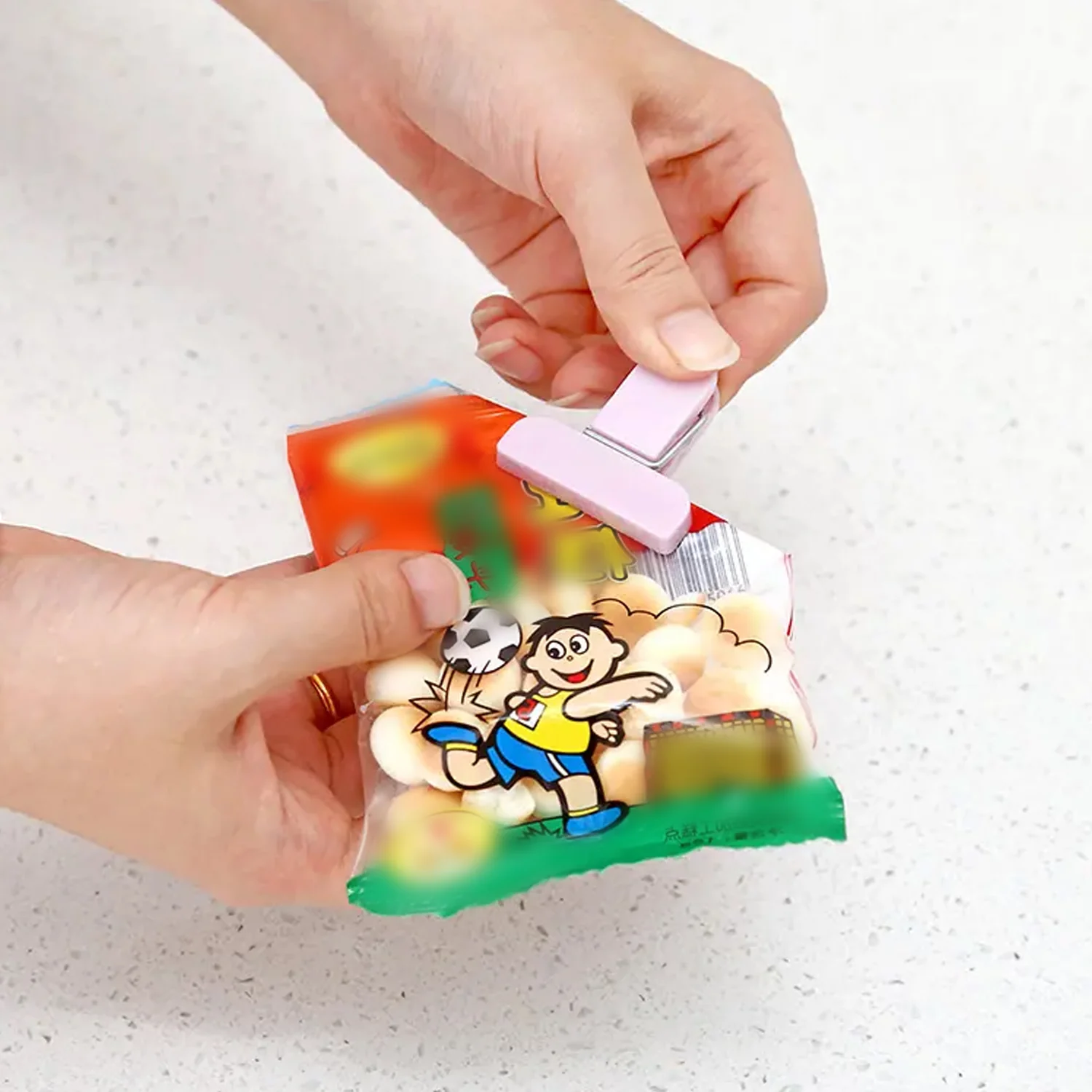 12 Pieces Food Clips, Plastic Food Bag Clips Reusable Bag Clips - Image 5