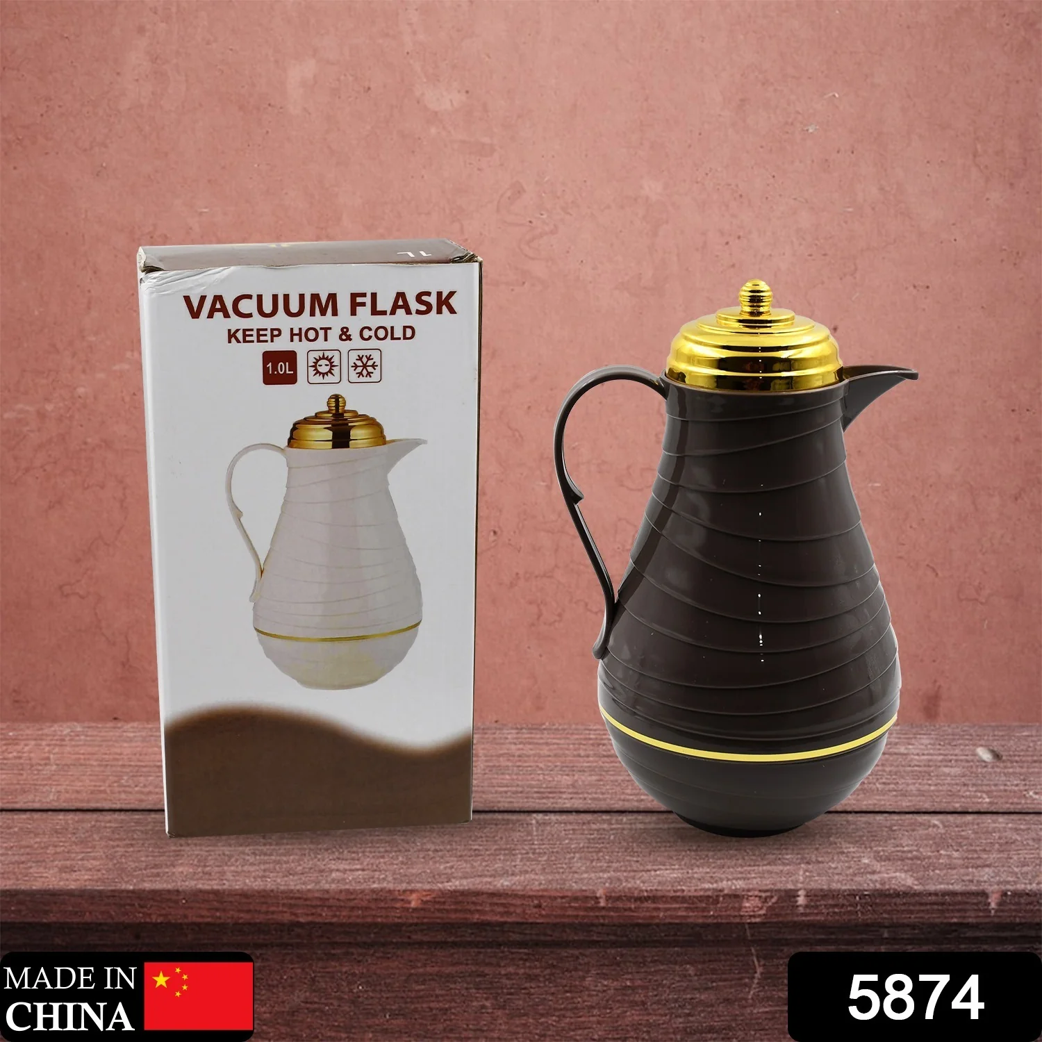 Insulated Tea Kettle Hot and Cold Premium Tea Kettle 1Ltr Kettle | Easy to Carry | Leak Proof | Tea Jug | Coffee Jug | Water Jug | Hot Beverages - Image 2
