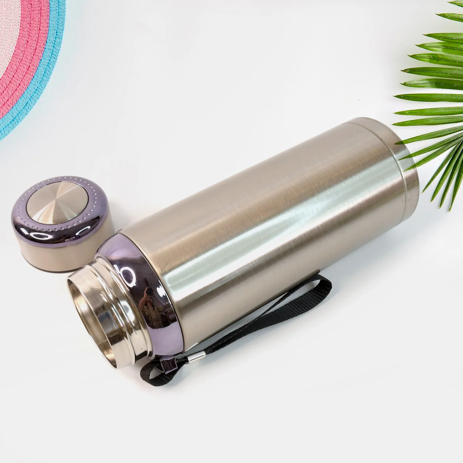 800ml Stainless Steel Water Bottle – Leak-Proof Thermos for Travel & Office - Image 3