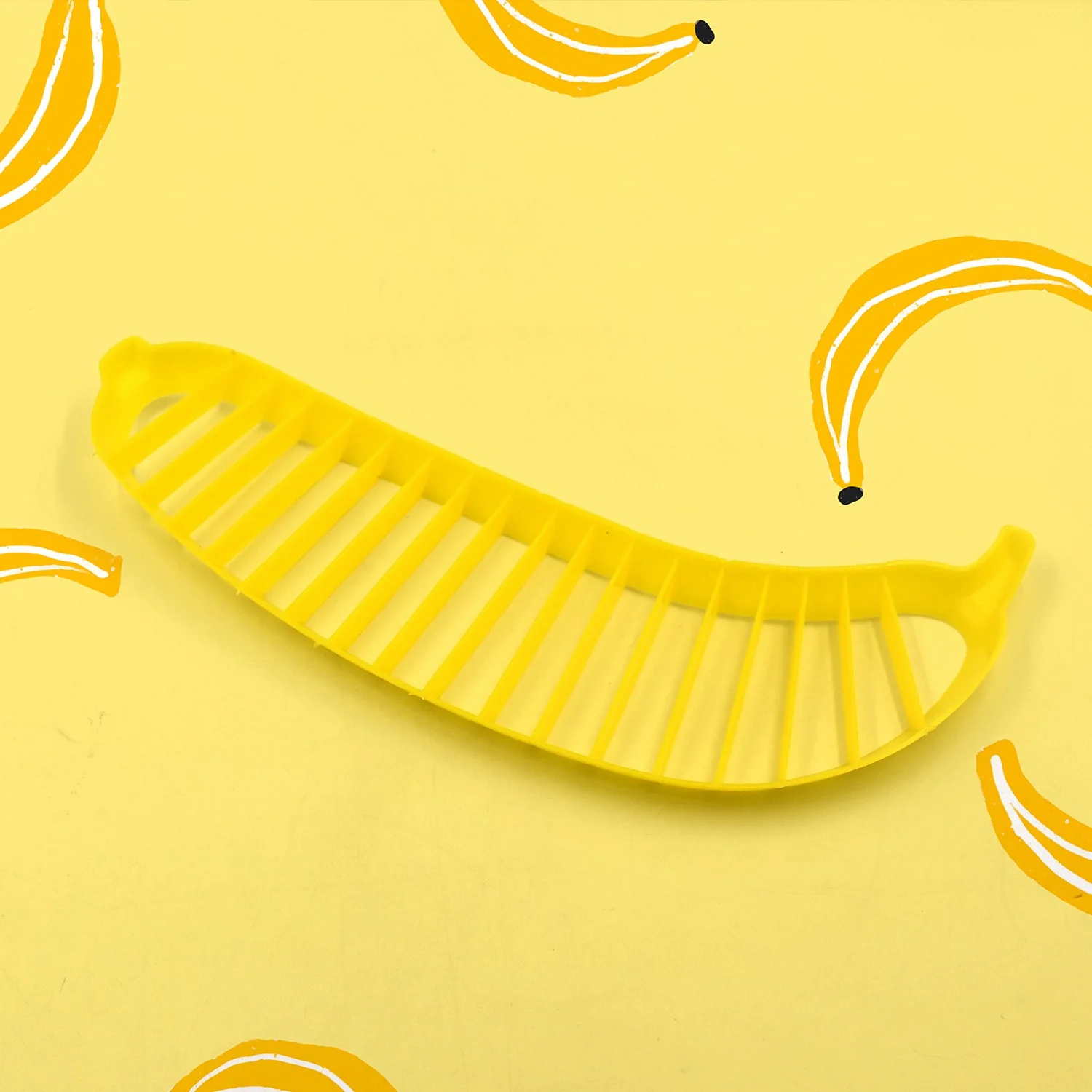 Banana Slicer- for Fruit Salads Handle Plastic Banana Fruit Slicer Cutter Chopper - Image 5
