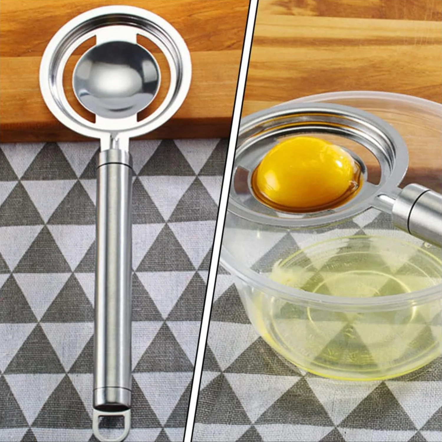 kitchen tools Egg Yolk White Separator Stainless Steel Egg White Separator Tools - Image 9