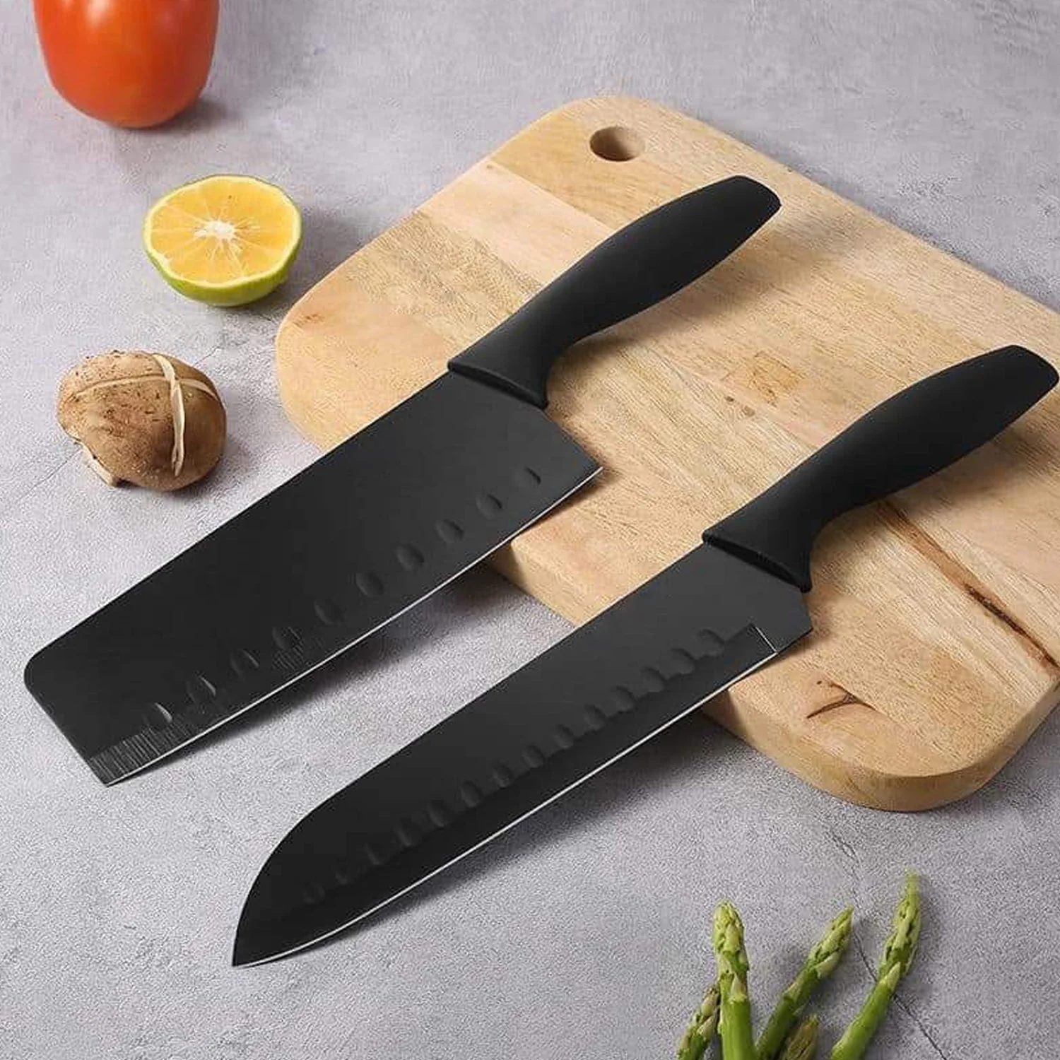 5-Piece Stainless Steel Kitchen Knife Set – Chef, Chopping, Utility, Butcher Knives - Image 3