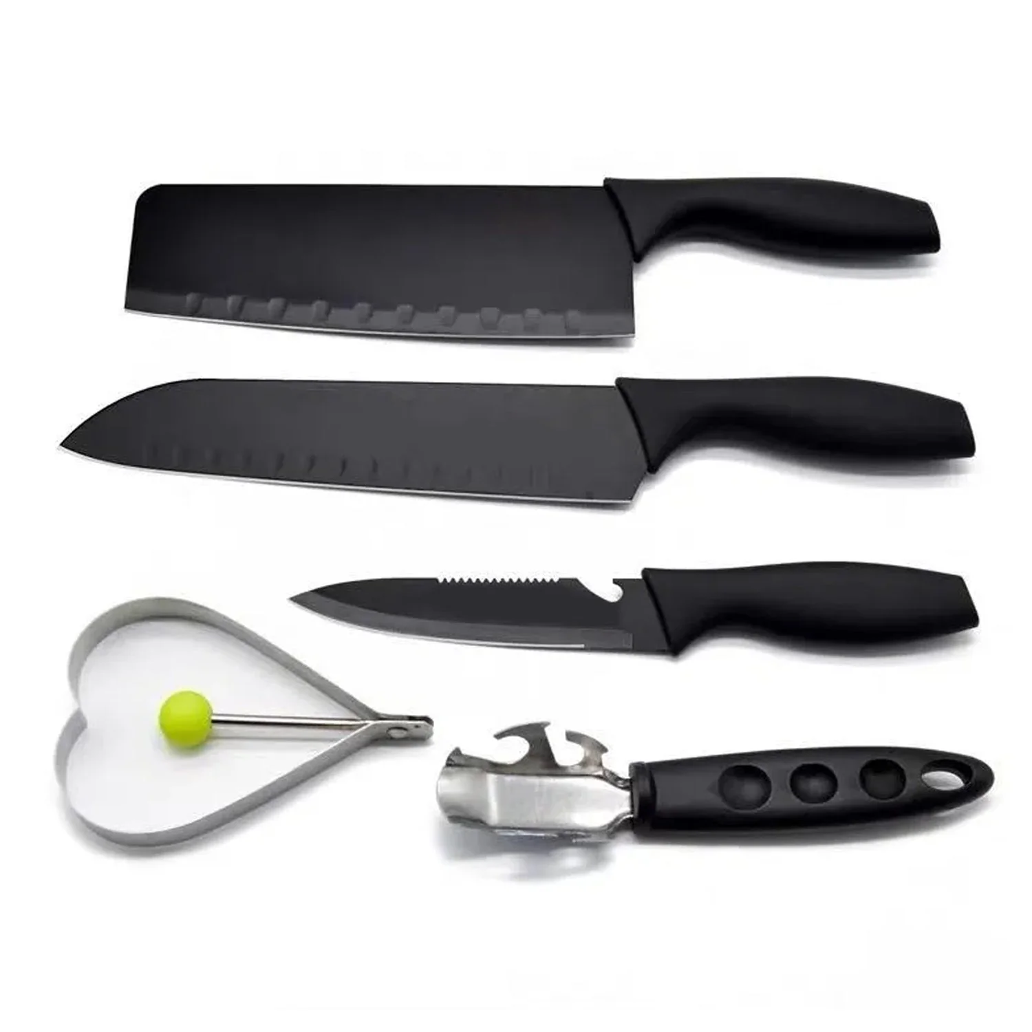 5-Piece Stainless Steel Kitchen Knife Set – Chef, Chopping, Utility, Butcher Knives - Image 4