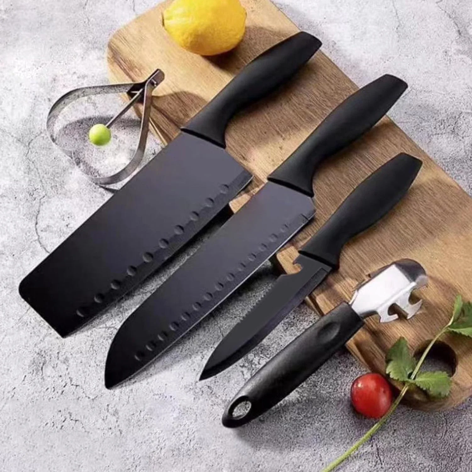 5-Piece Stainless Steel Kitchen Knife Set – Chef, Chopping, Utility, Butcher Knives - Image 7