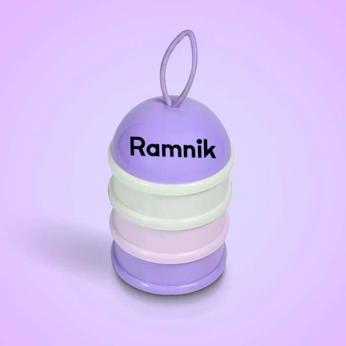 3 Layer Portable Baby Food Milk Powder Storage Box Bottle Container (Mix Color) - Image 4