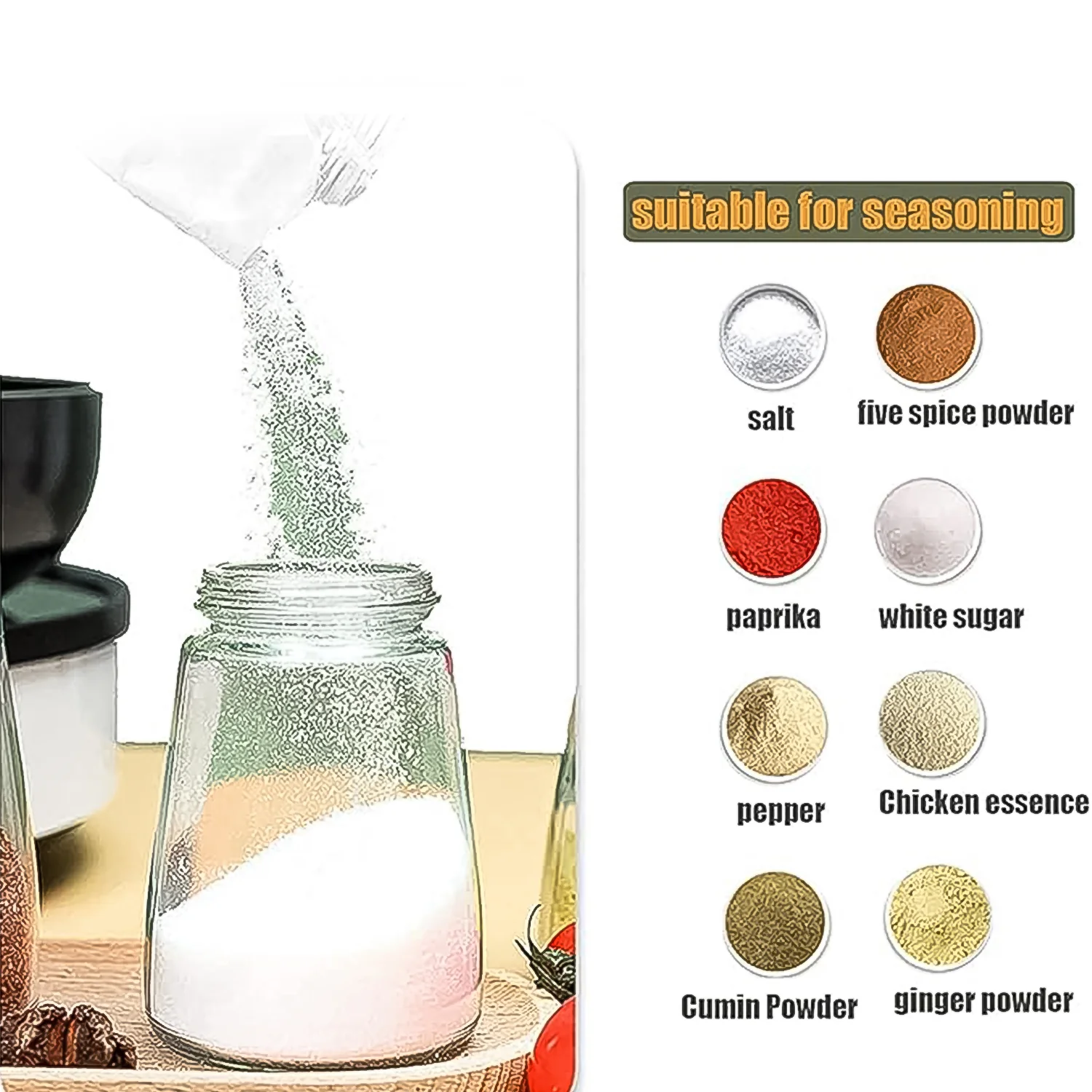 Glass Salt Dispenser for Cooking with 0.5g Precision (1 Pc) - Image 5