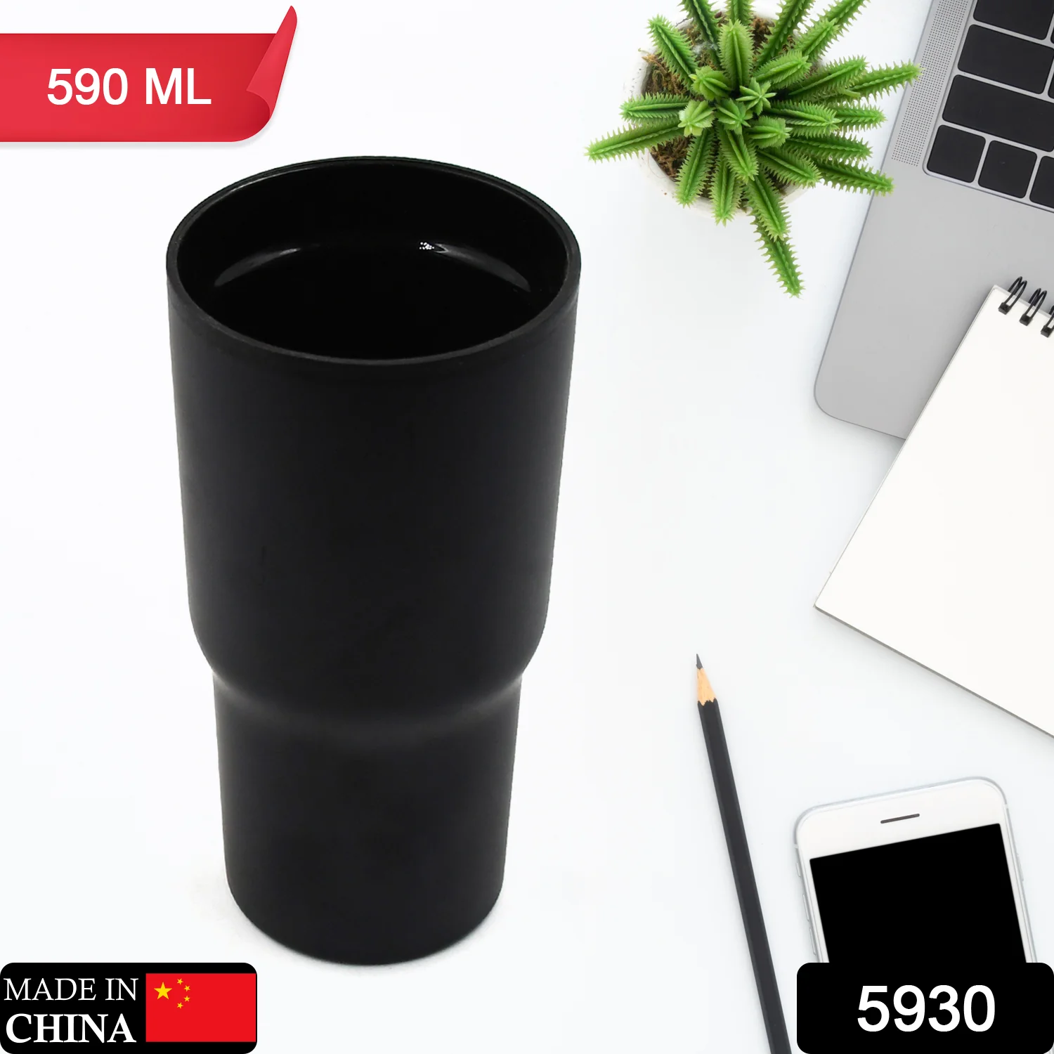 STAINLESS STEEL VACUUM INSULATED MUG, Tumbler (590ml) - Image 2