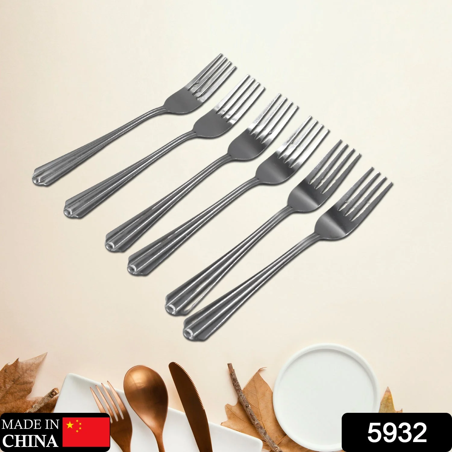 STEEL FORKS SET OF 6 - FORK SET FOR HOME AND KITCHEN FORK HIGH QUALITY PREMIUM FORK SET (6 PC SET ) - Image 2