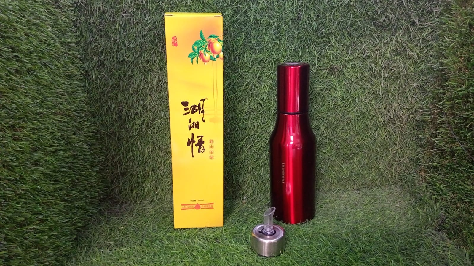 Stainless Steel Oil Dispenser with Nozzle Bottle (500Ml) - Image 6