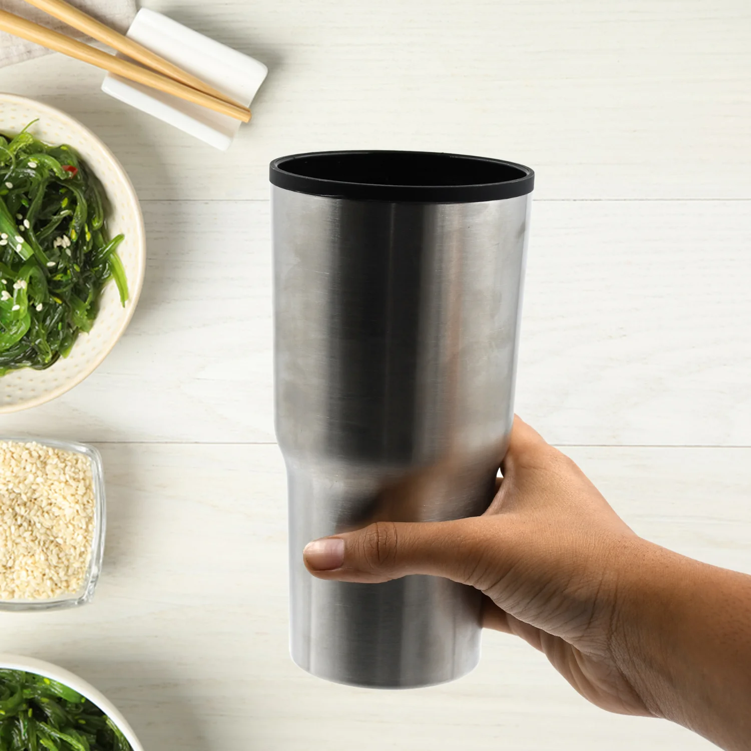 Stainless Steel Vacuum Glass Insulated Coffee Cups Double Walled Travel Mug - Image 5