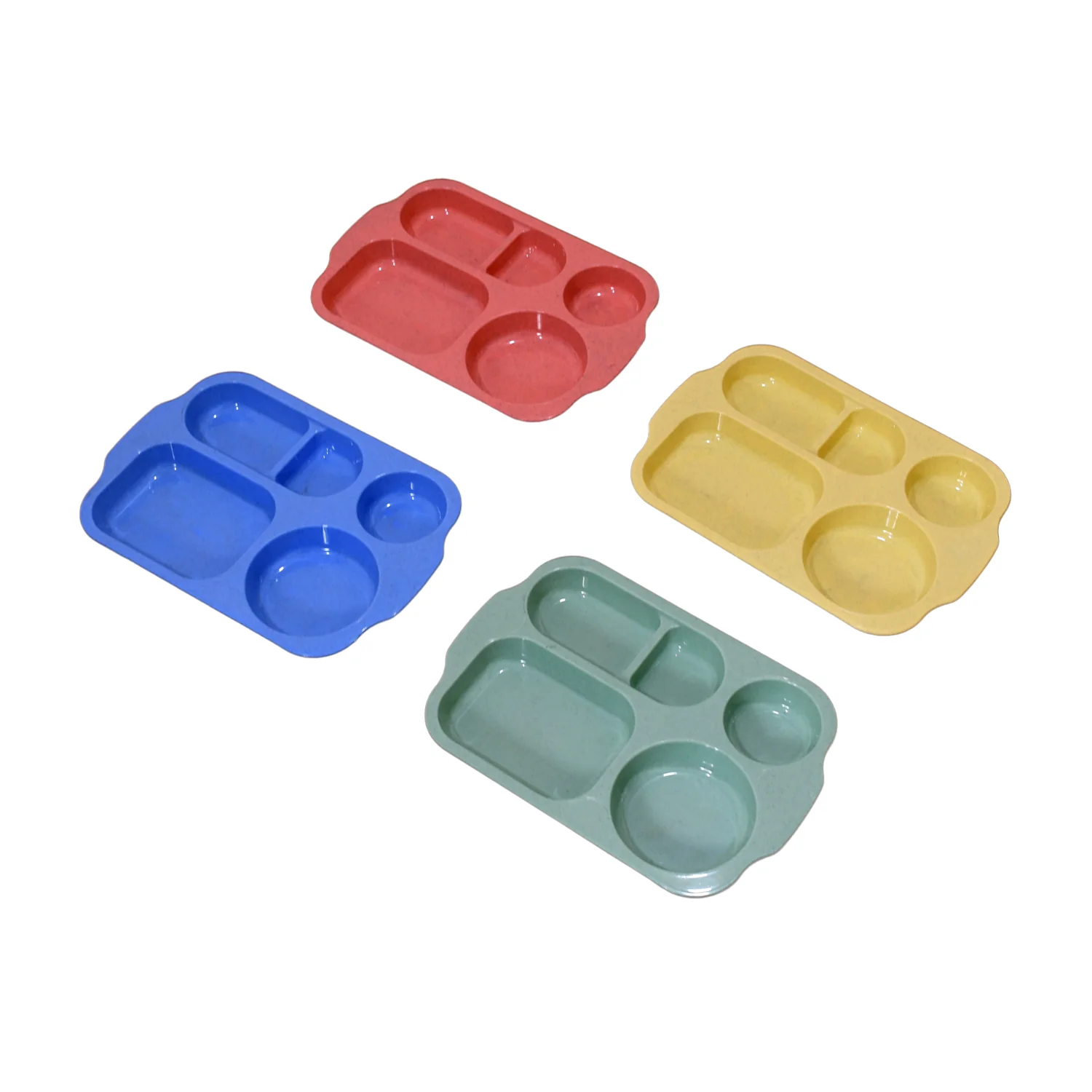 Divided Plates (32 CM, 5 Compartments) Shatterproof Microwave-Safe Tableware - Image 3