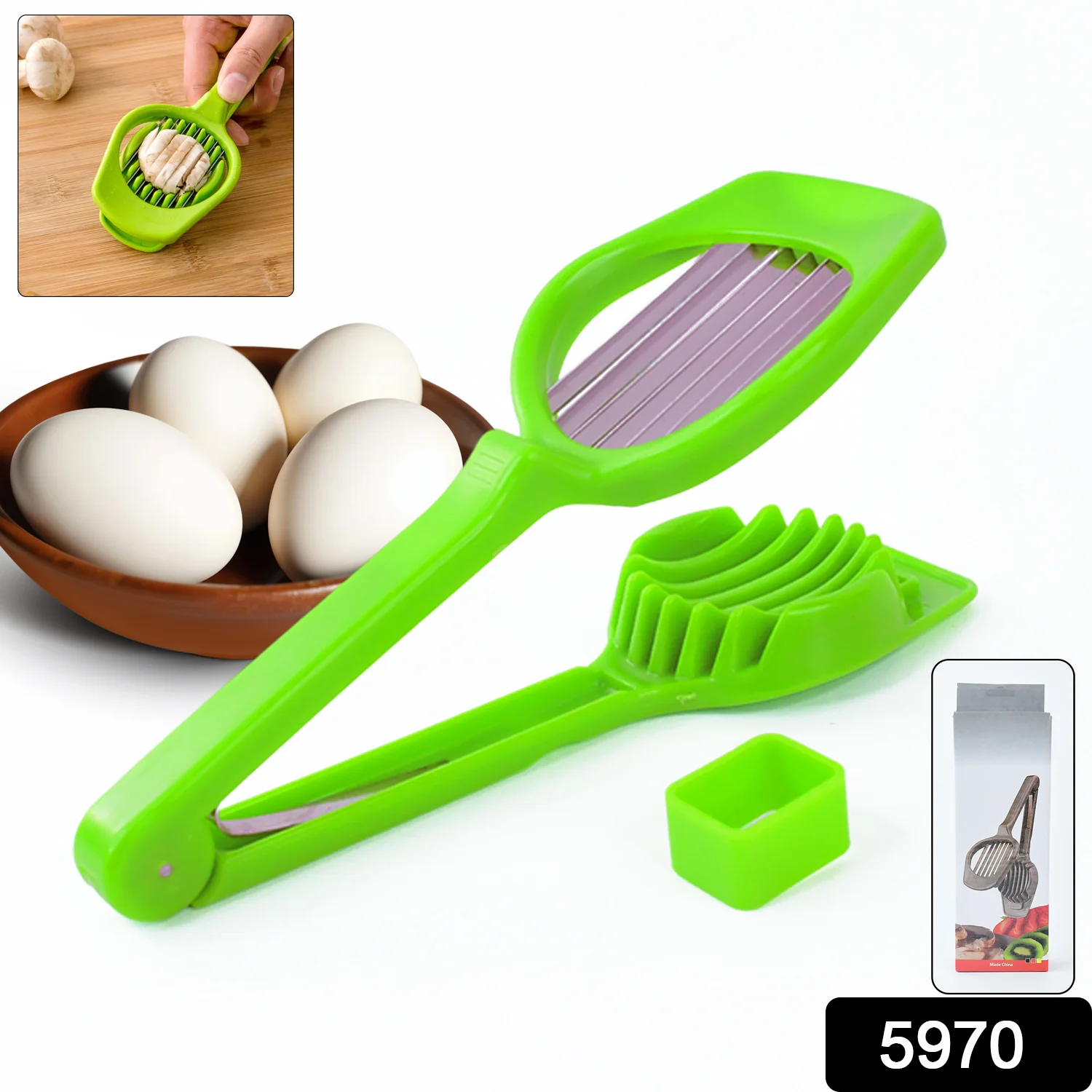 Multipurpose Slicer with Seven Blades Stainless Slicer for Strawberry Tomato Cutter - Image 2