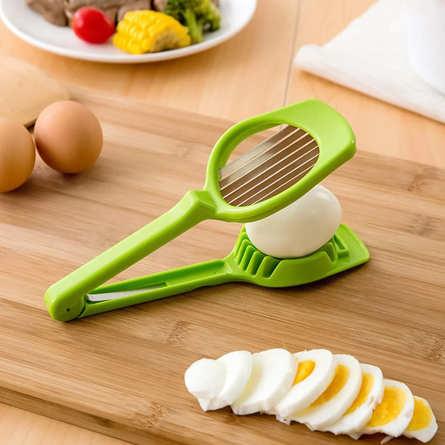 Multipurpose Slicer with Seven Blades Stainless Slicer for Strawberry Tomato Cutter - Image 4