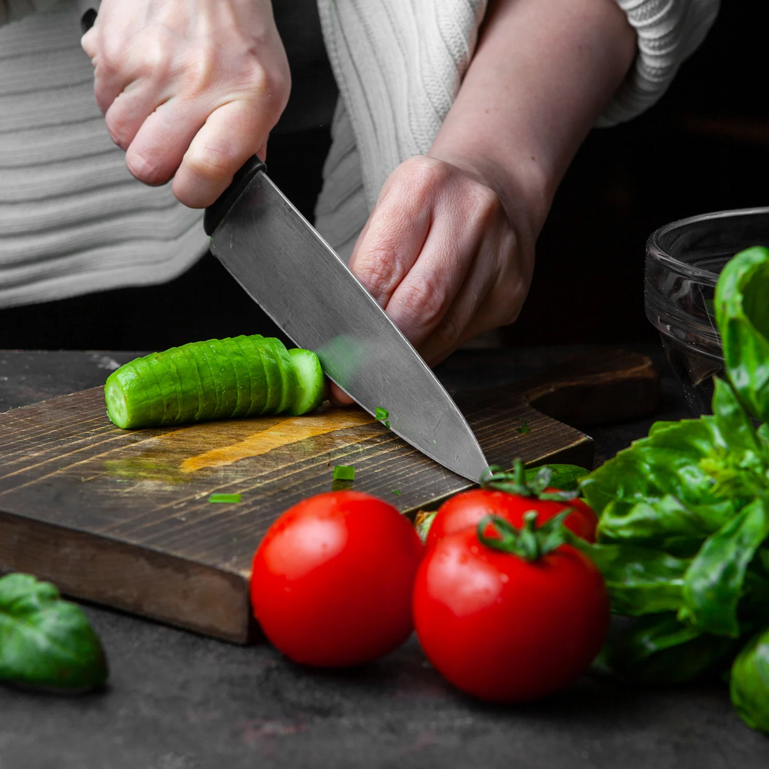 Big Size Professional Sharp Durable Quality Pack of 5 Kitchen Knives Set (5 Pc Set) - Image 3