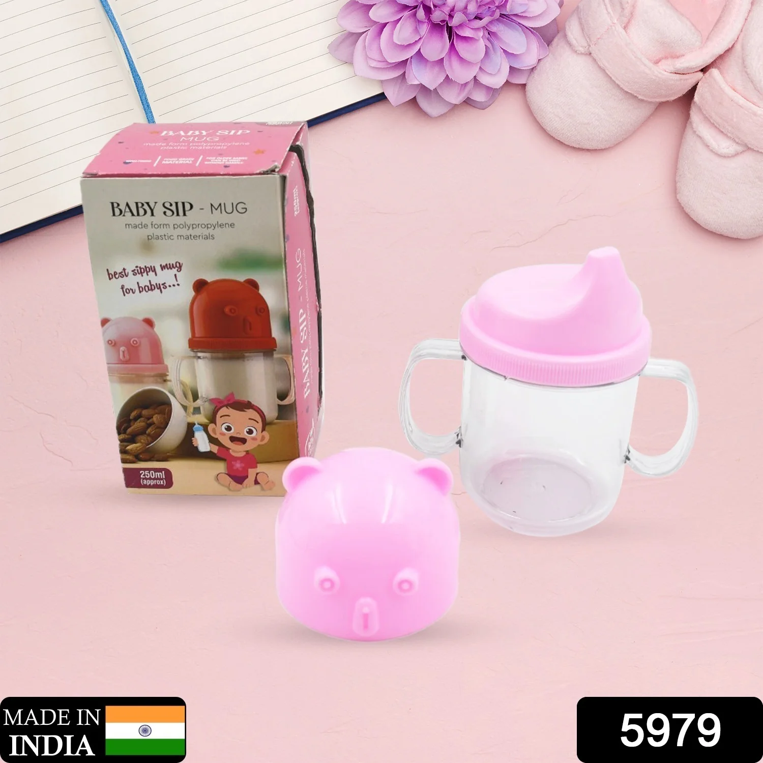 Baby Milk Sippy Mug – Leakproof Lightweight Nursing Cup for Kids (250 Ml / 1 Pc) - Image 2